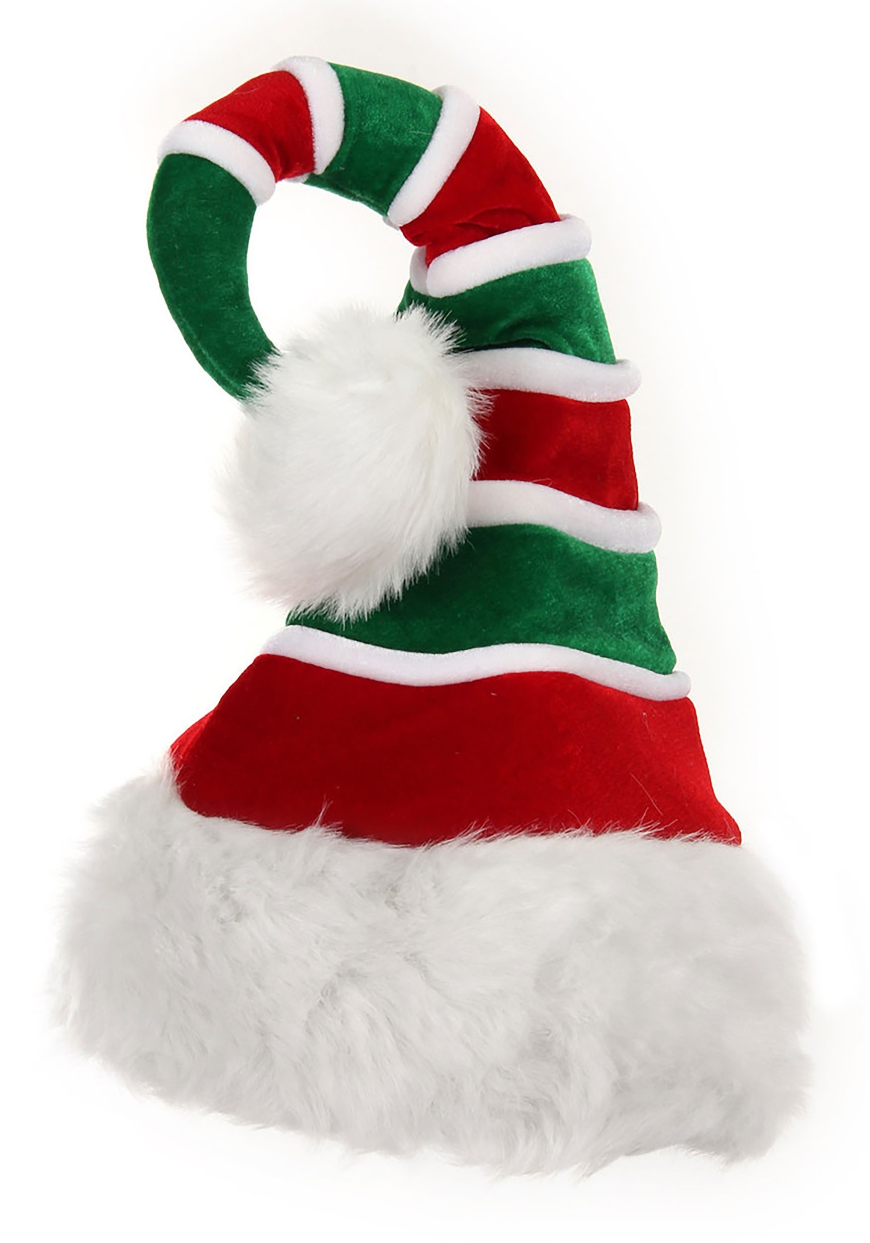 Adult Soft Santa Ridged Costume Hat