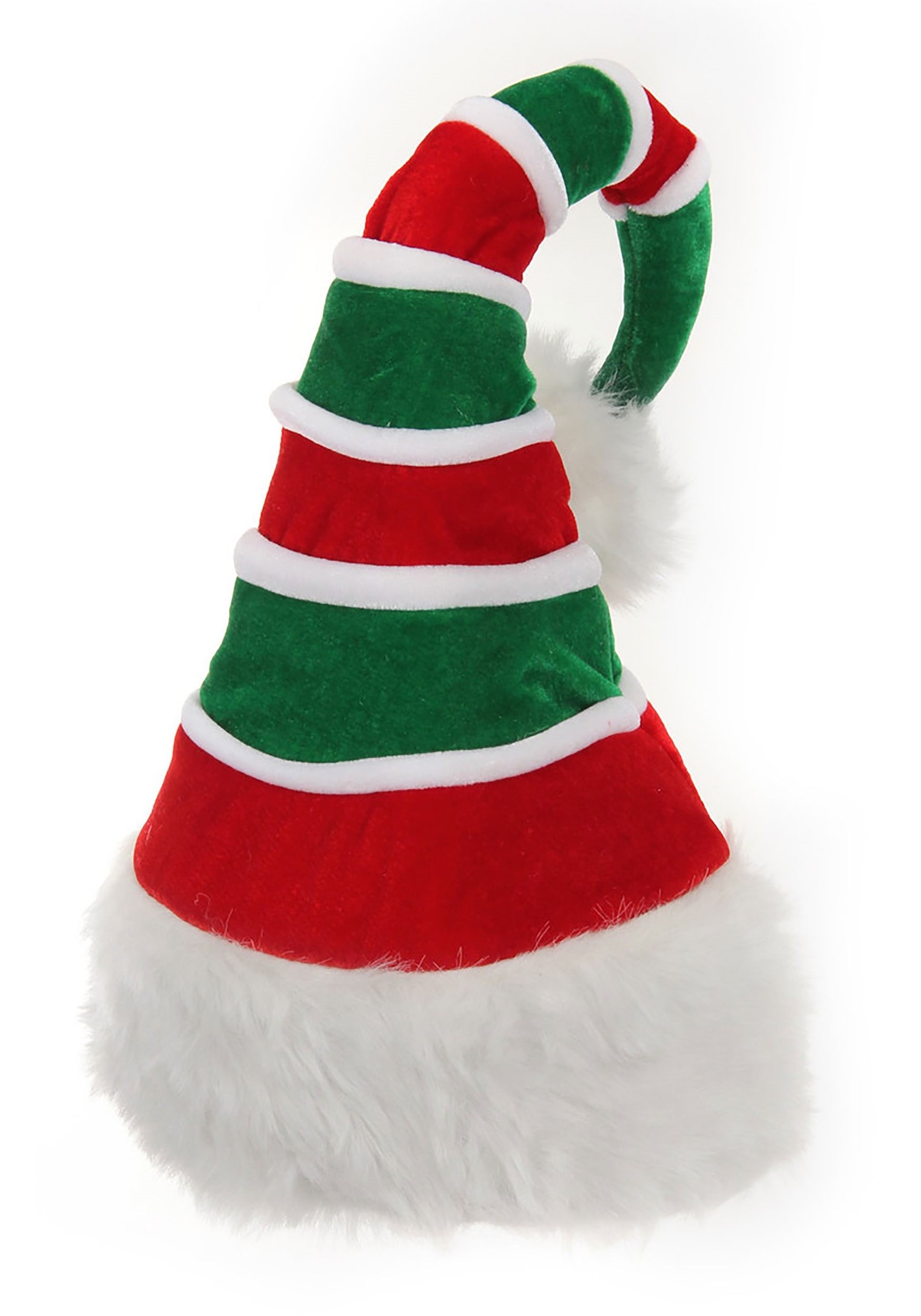 Adult Soft Santa Ridged Costume Hat 3 Adult Soft Santa Ridged Costume Hat