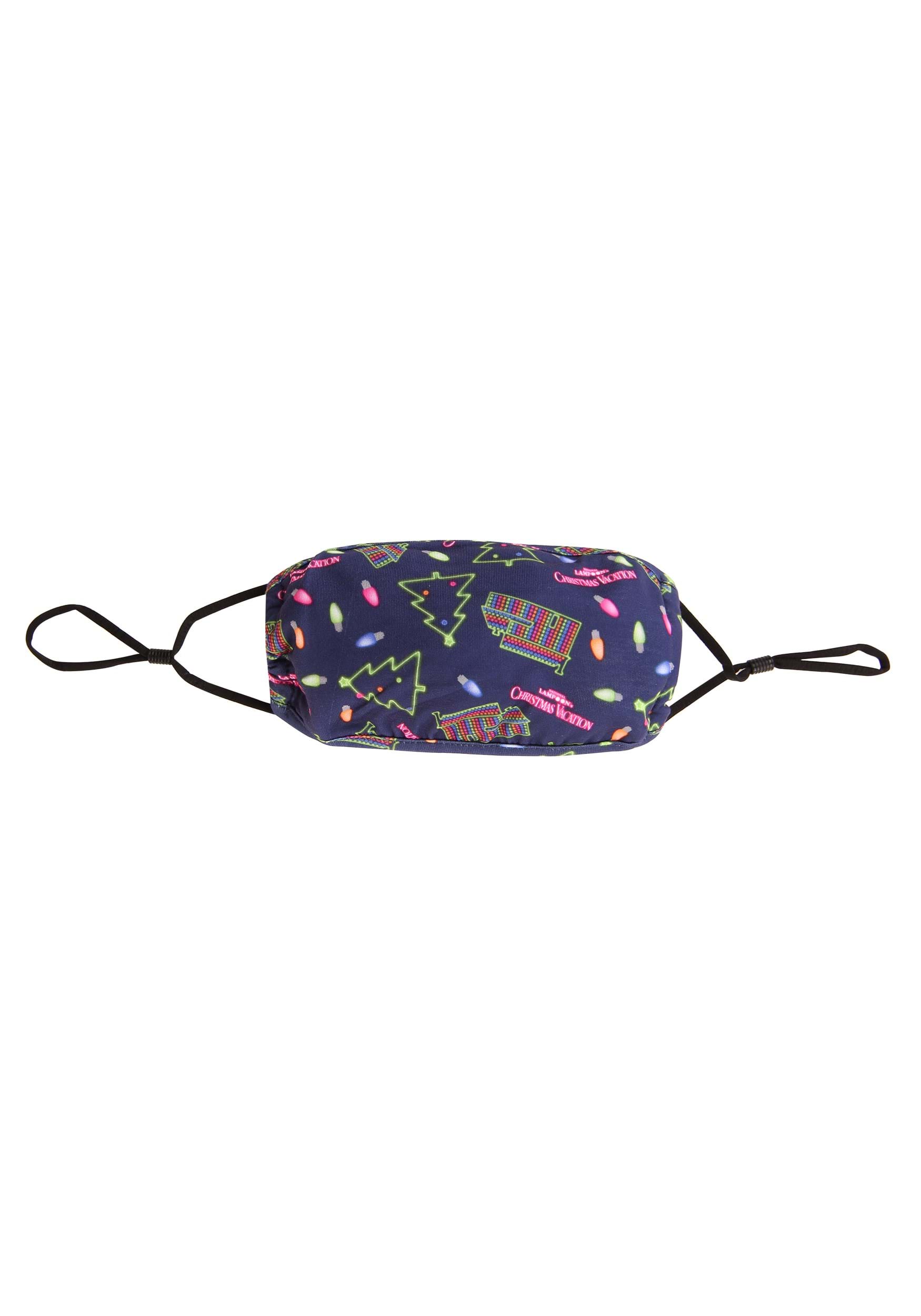 Adult Christmas Vacation Neon All Over Print Face Mask