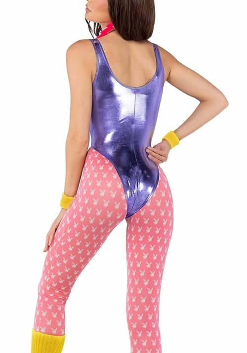 Women's 80s Playboy Bunny Workout Costume 4 Women's 80s Playboy Bunny Workout Costume