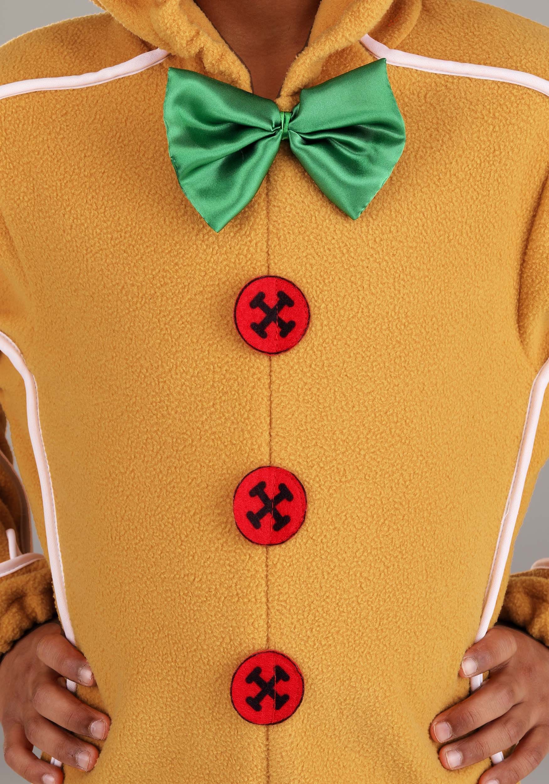Kid's Gingerbread Man Onesie Costume 4 Kid's Gingerbread Man Onesie Costume
