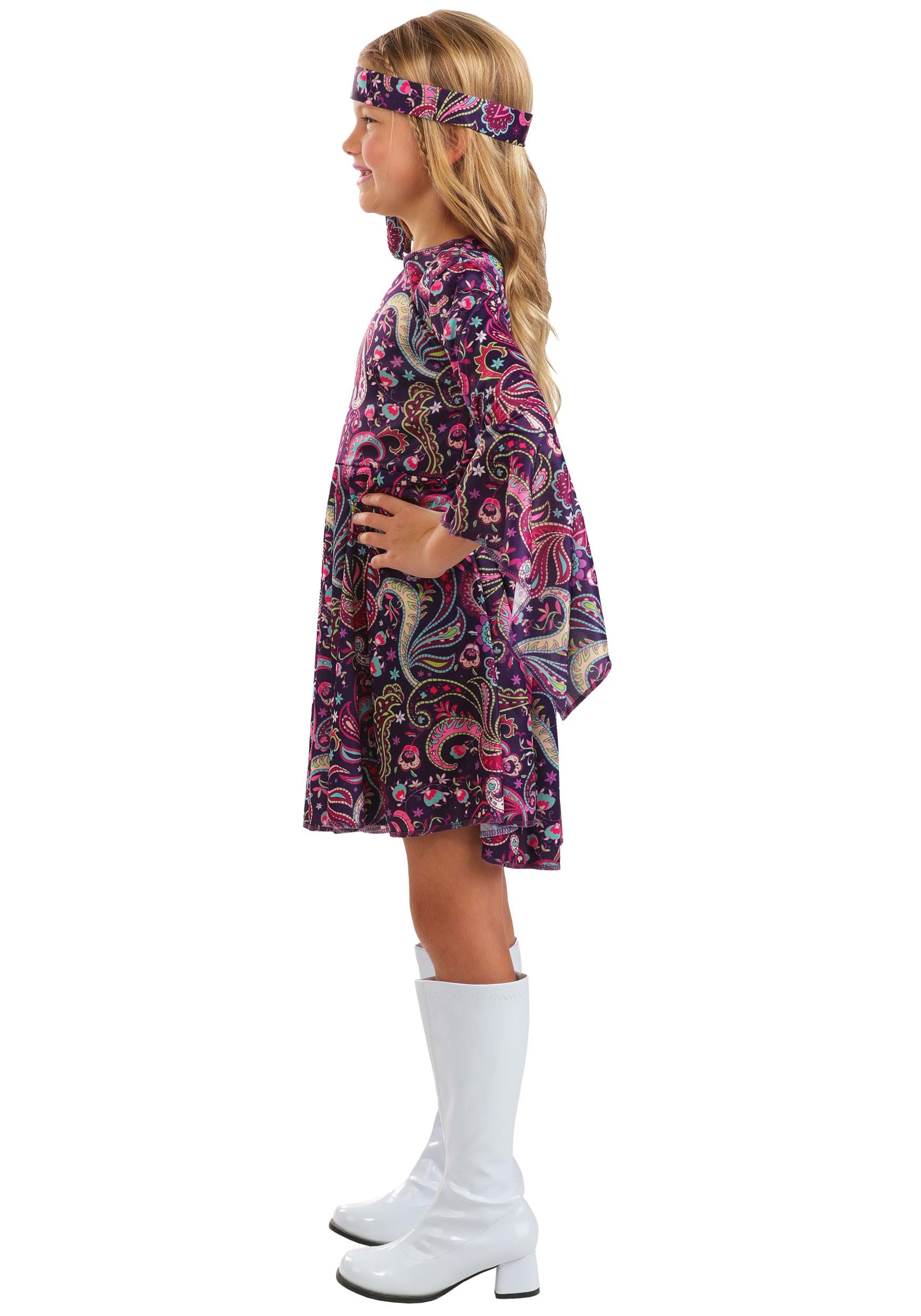 Girl's Woodstock 60s Hippie Costume 4 Girl's Woodstock 60s Hippie Costume