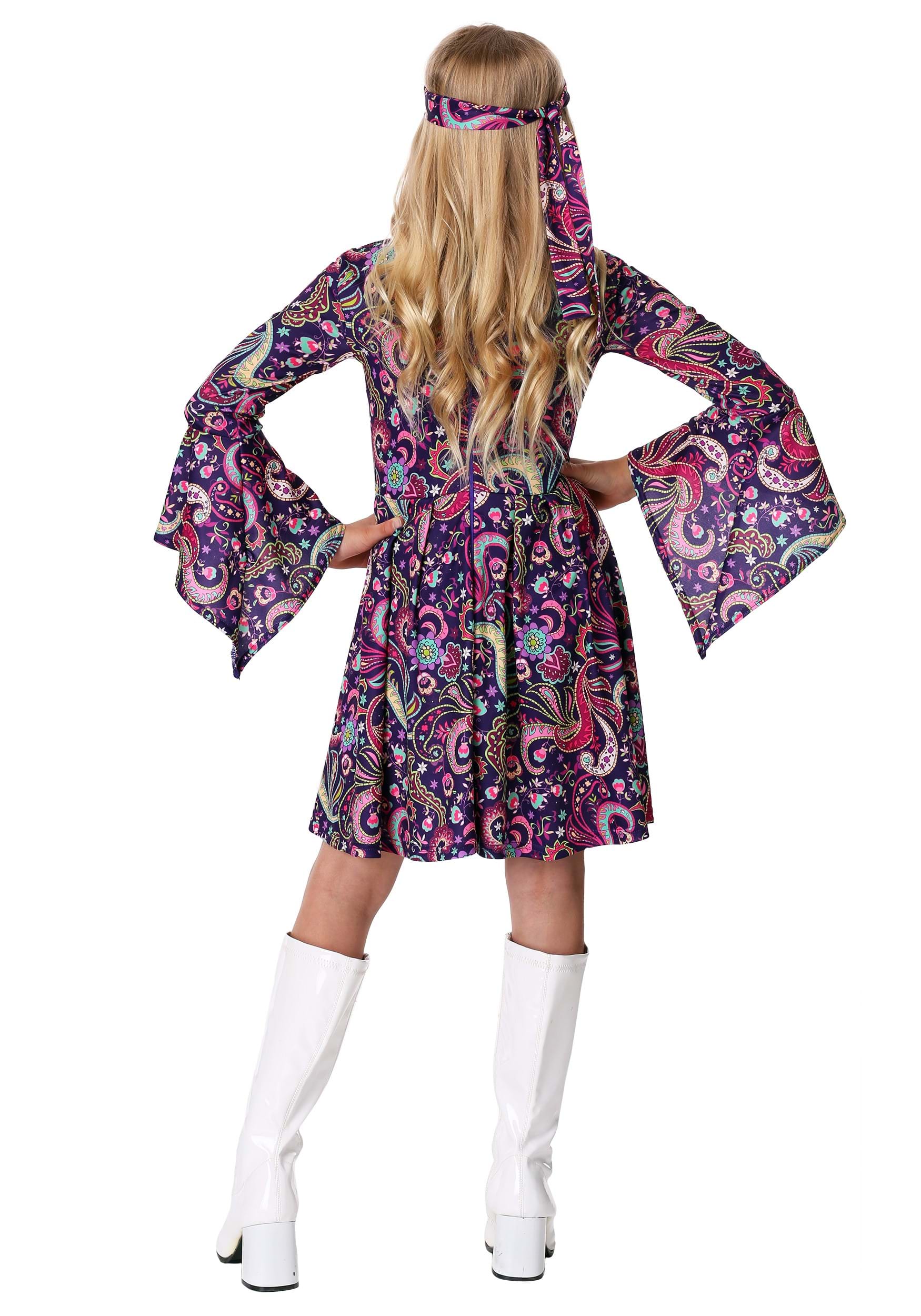 Girl's Woodstock 60s Hippie Costume 7 Girl's Woodstock 60s Hippie Costume