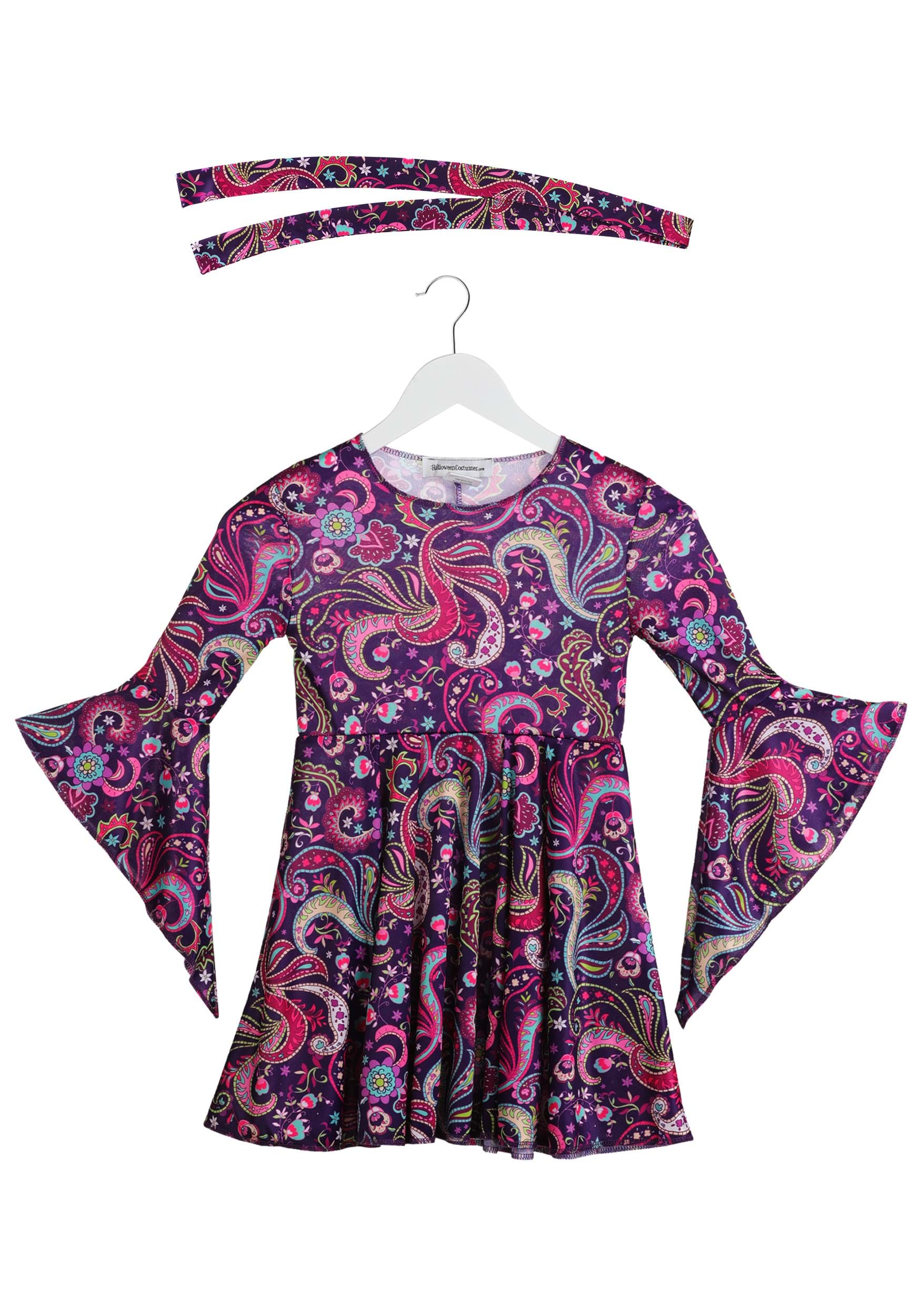 Girl's Woodstock 60s Hippie Costume 8 Girl's Woodstock 60s Hippie Costume