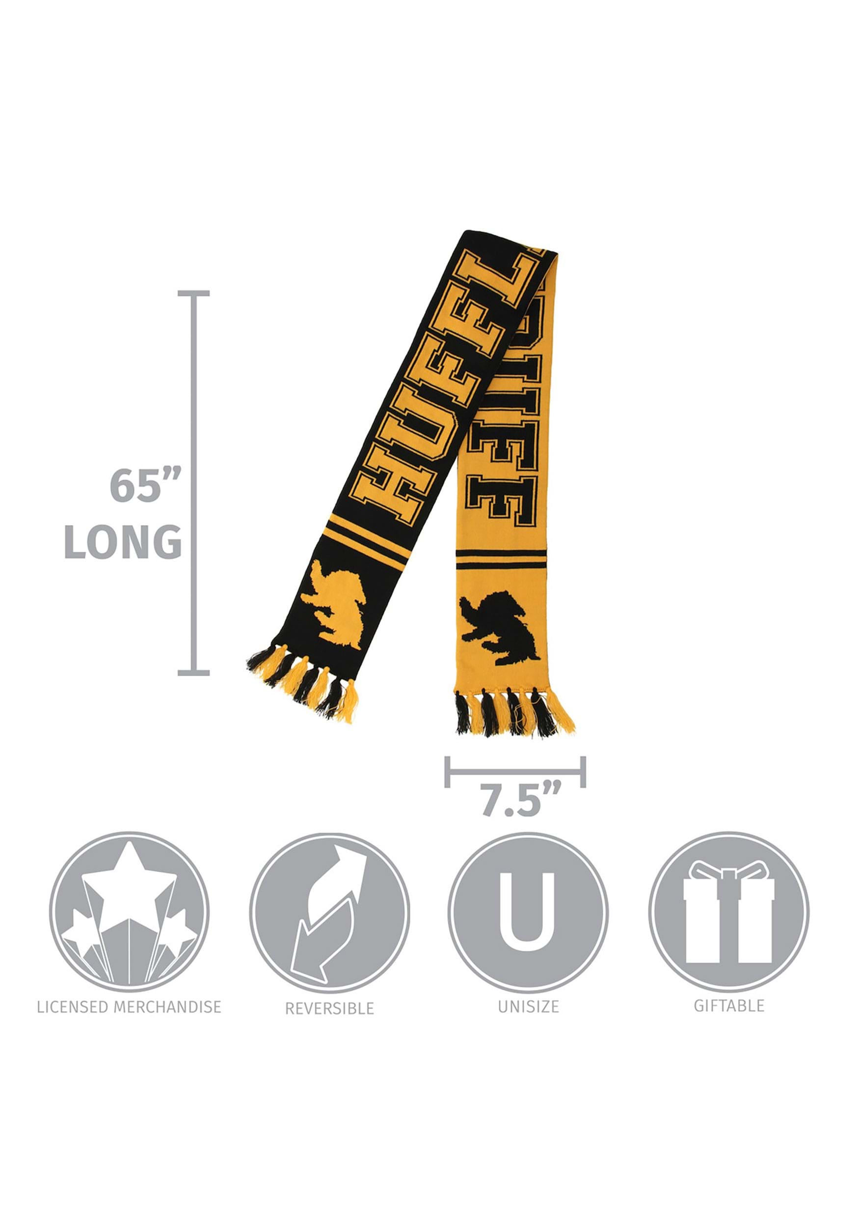 Harry Potter Reversible Hufflepuff Knit Scarf