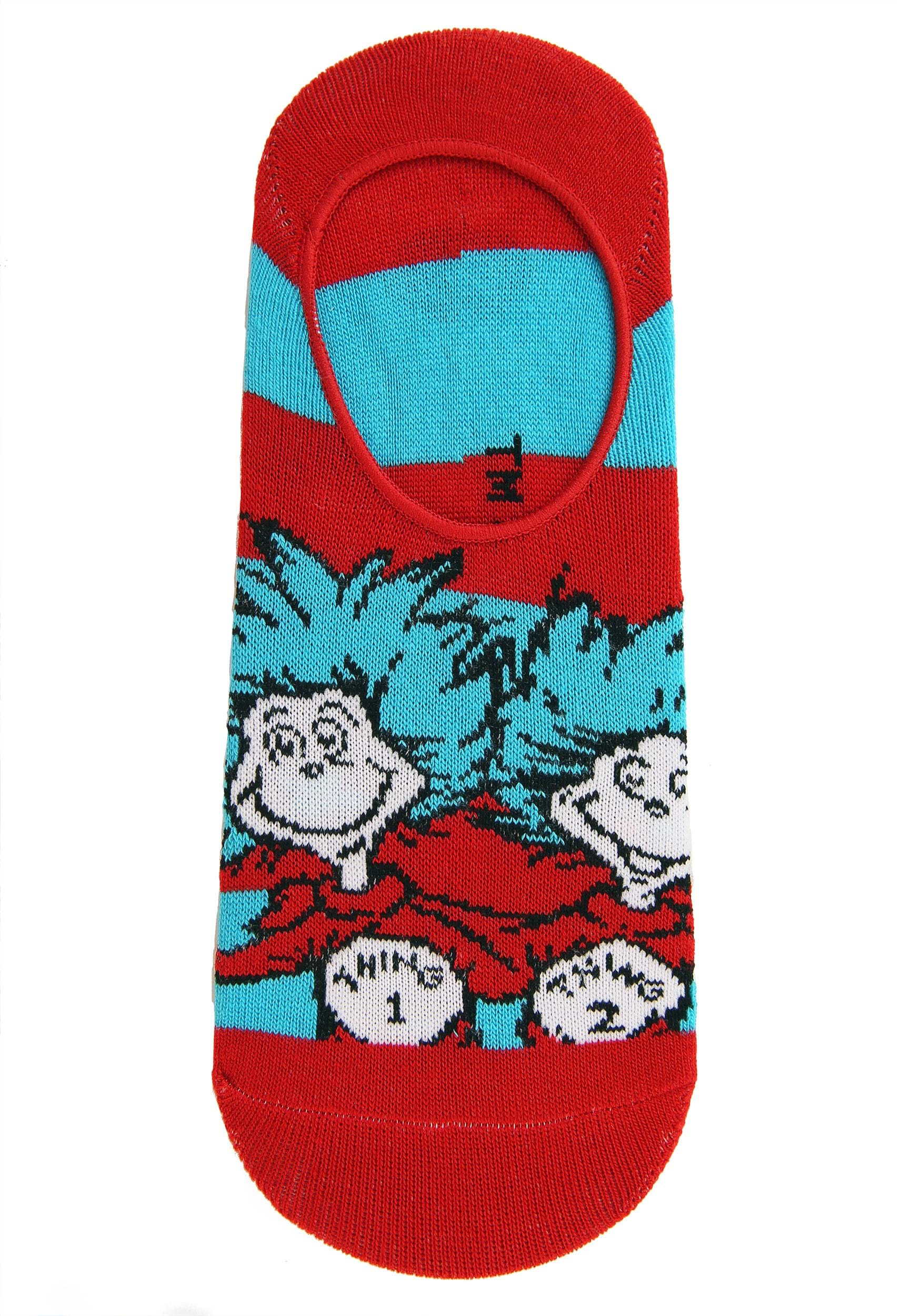 Dr. Seuss No Show 5 Pairs Sock Set for Adults