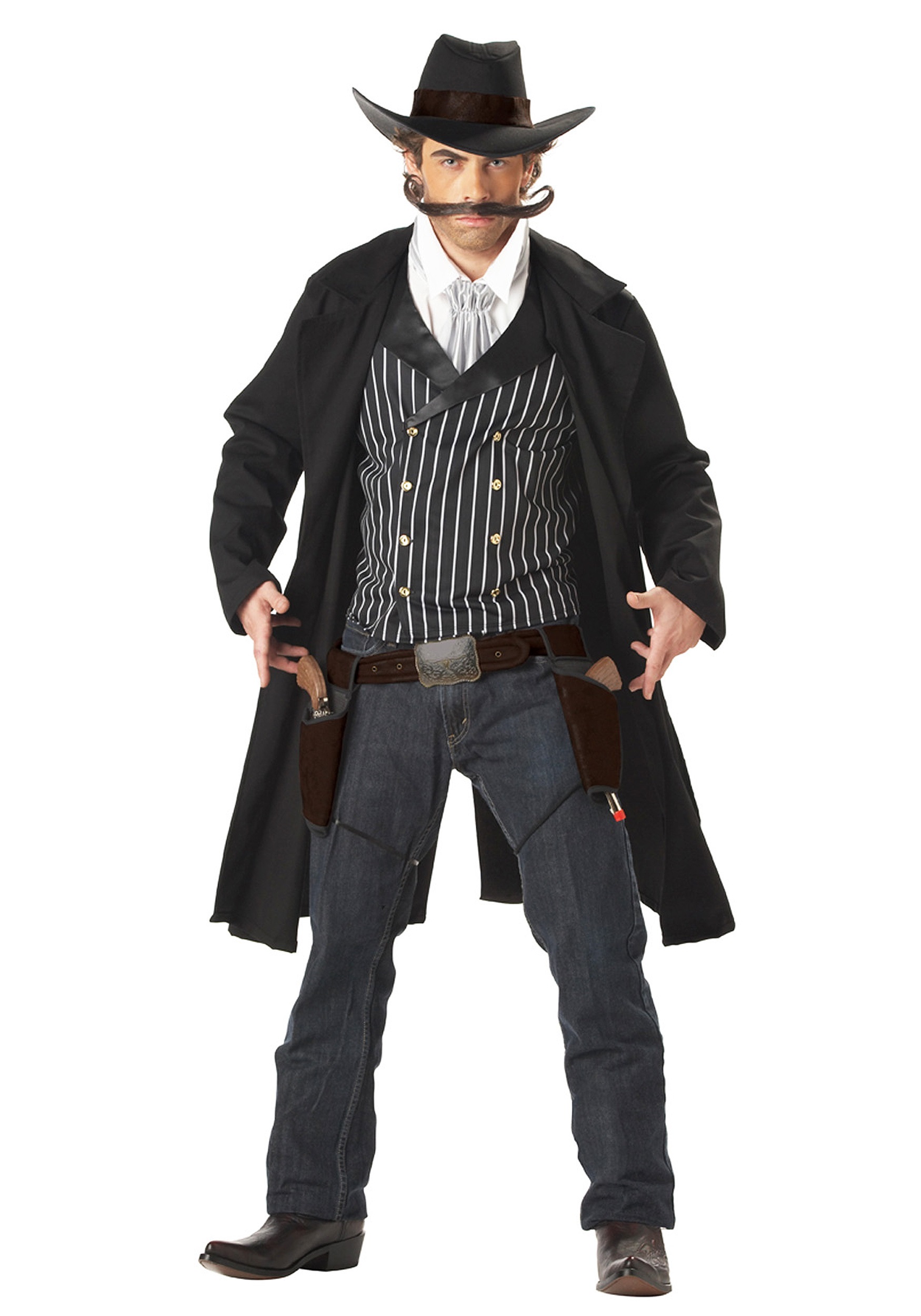 Men's Wild Western Outlaw Costume 1 Men's Wild Western Outlaw Costume