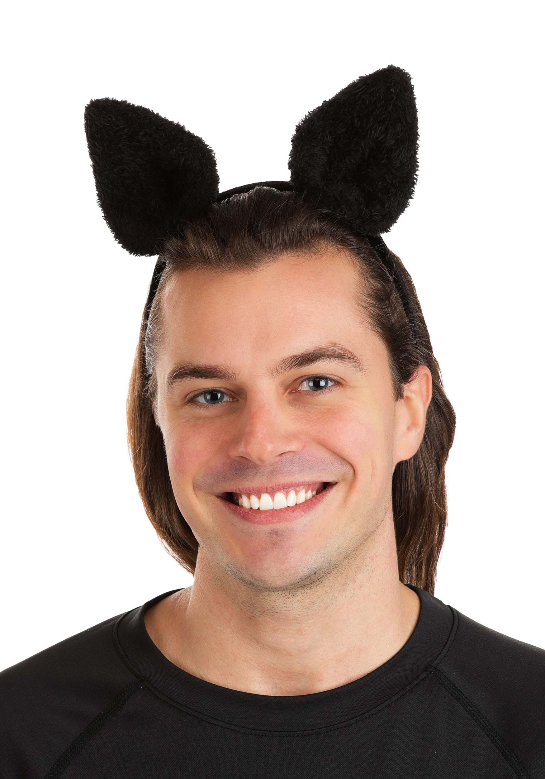Fuzzy Bat Ear Costume Headband