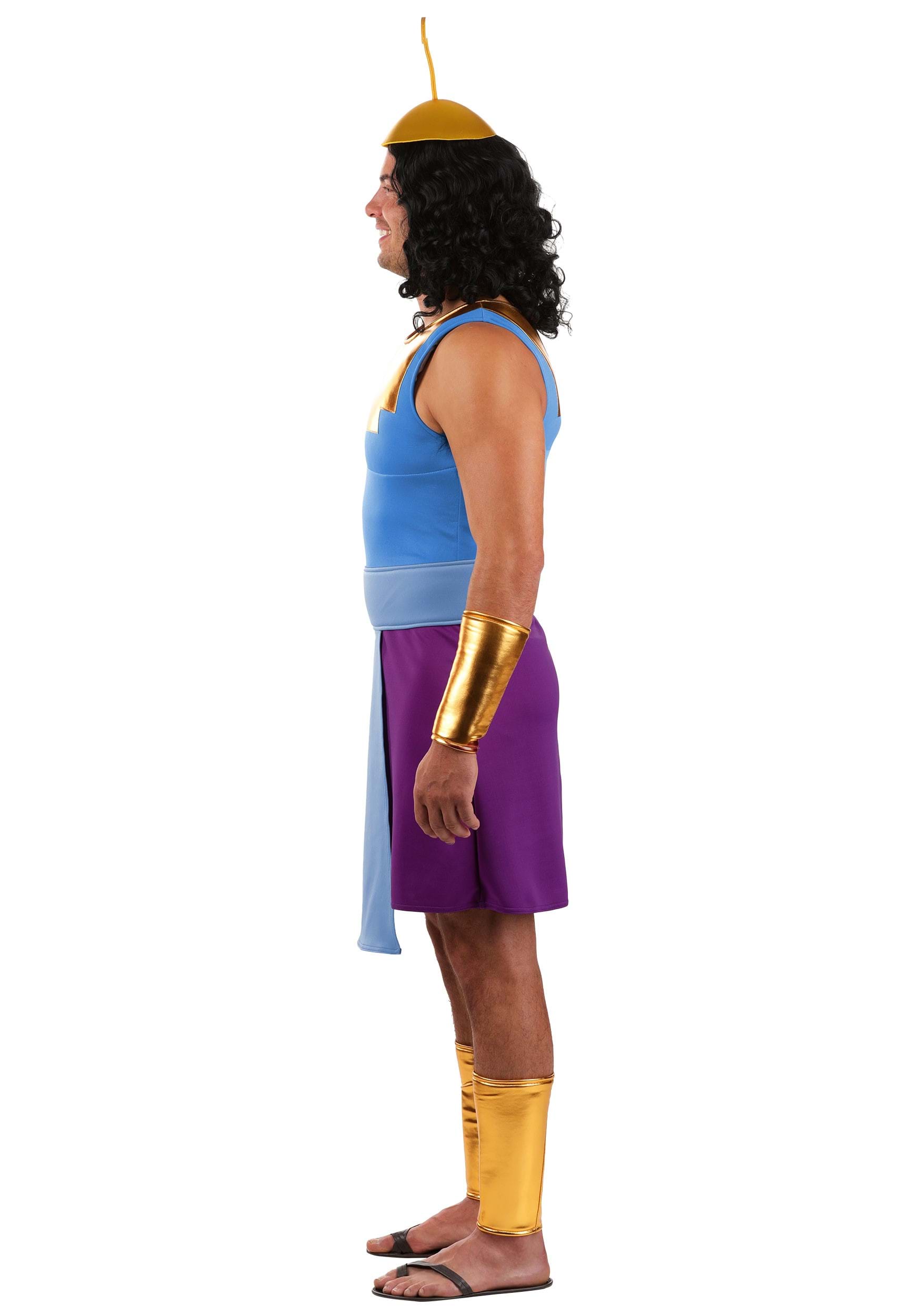 Men's Disney Deluxe Emperor's New Groove Kronk Costume 10 Men's Disney Deluxe Emperor's New Groove Kronk Costume