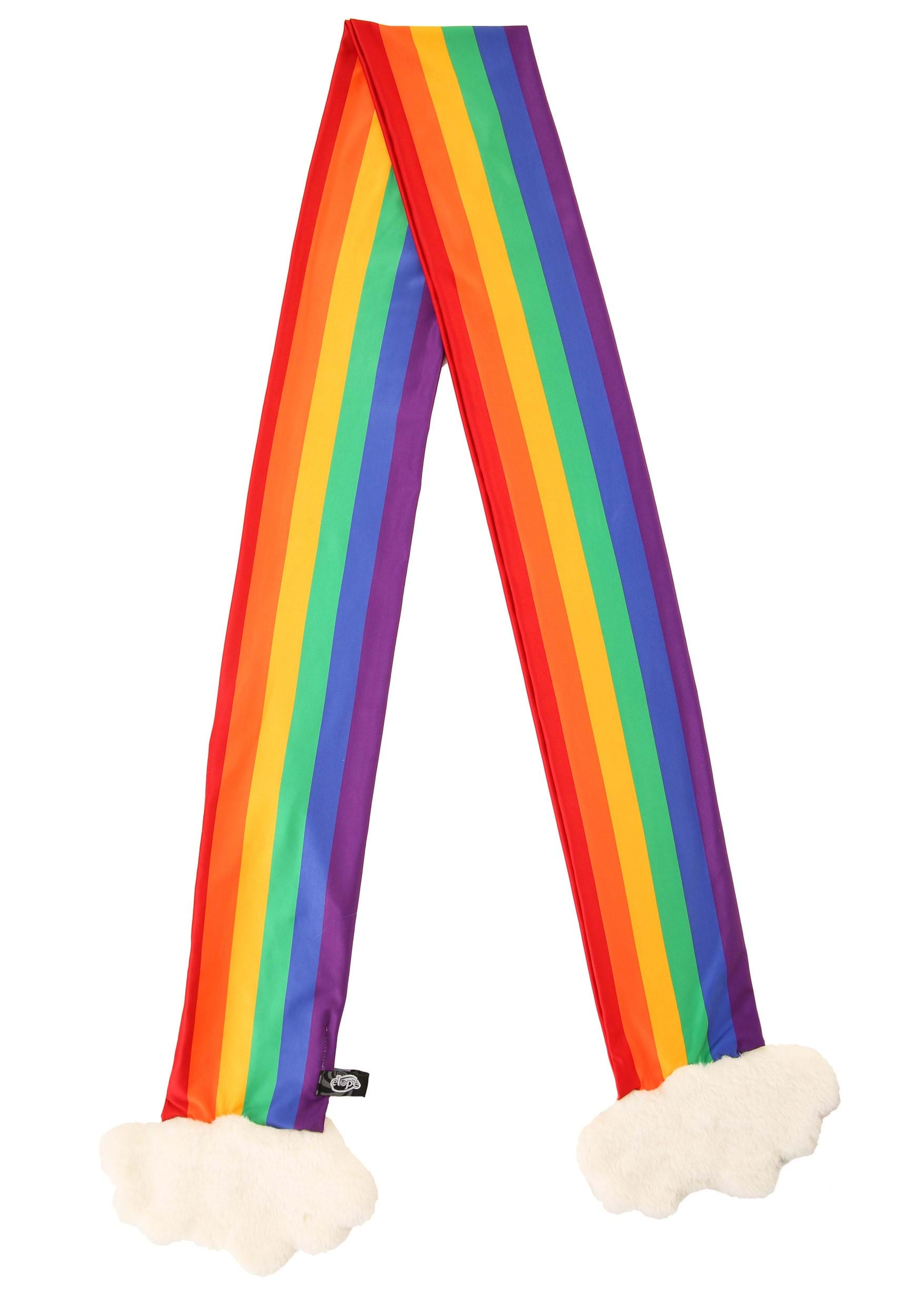 Rainbow Scarf with Hidden Pocket