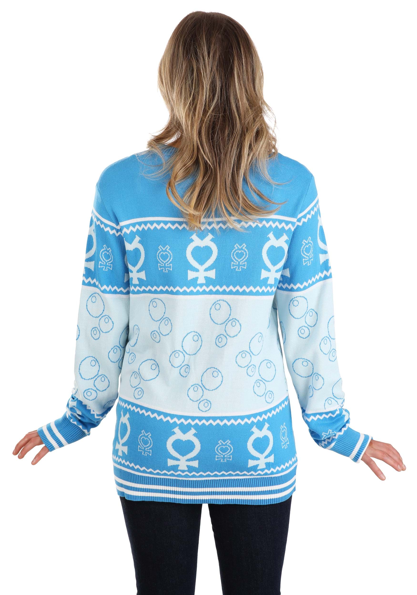 Adult Sailor Moon Sailor Mercury Ugly Sweater 3 Adult Sailor Moon Sailor Mercury Ugly Sweater