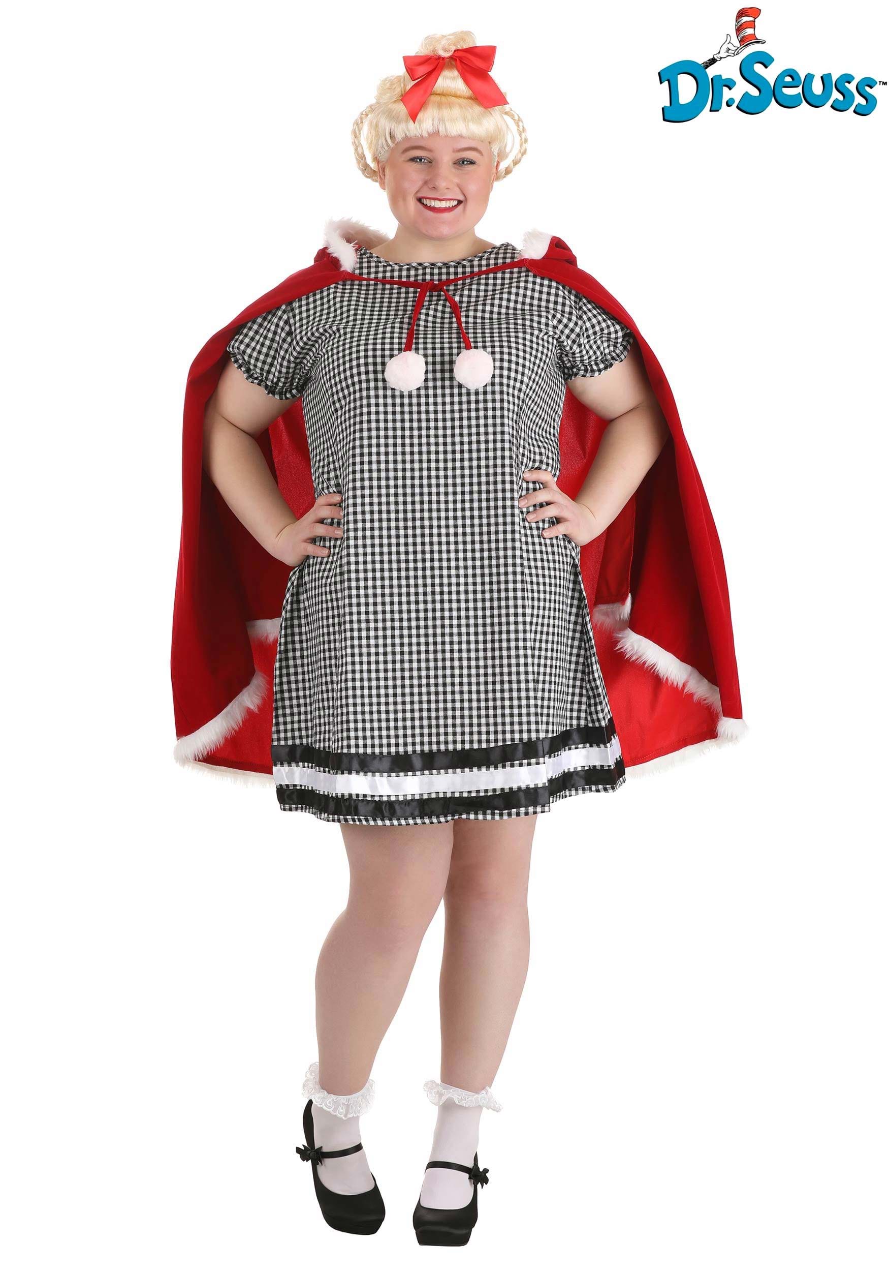 Plus Size Dr. Seuss Cindy Lou Who Costume for Women