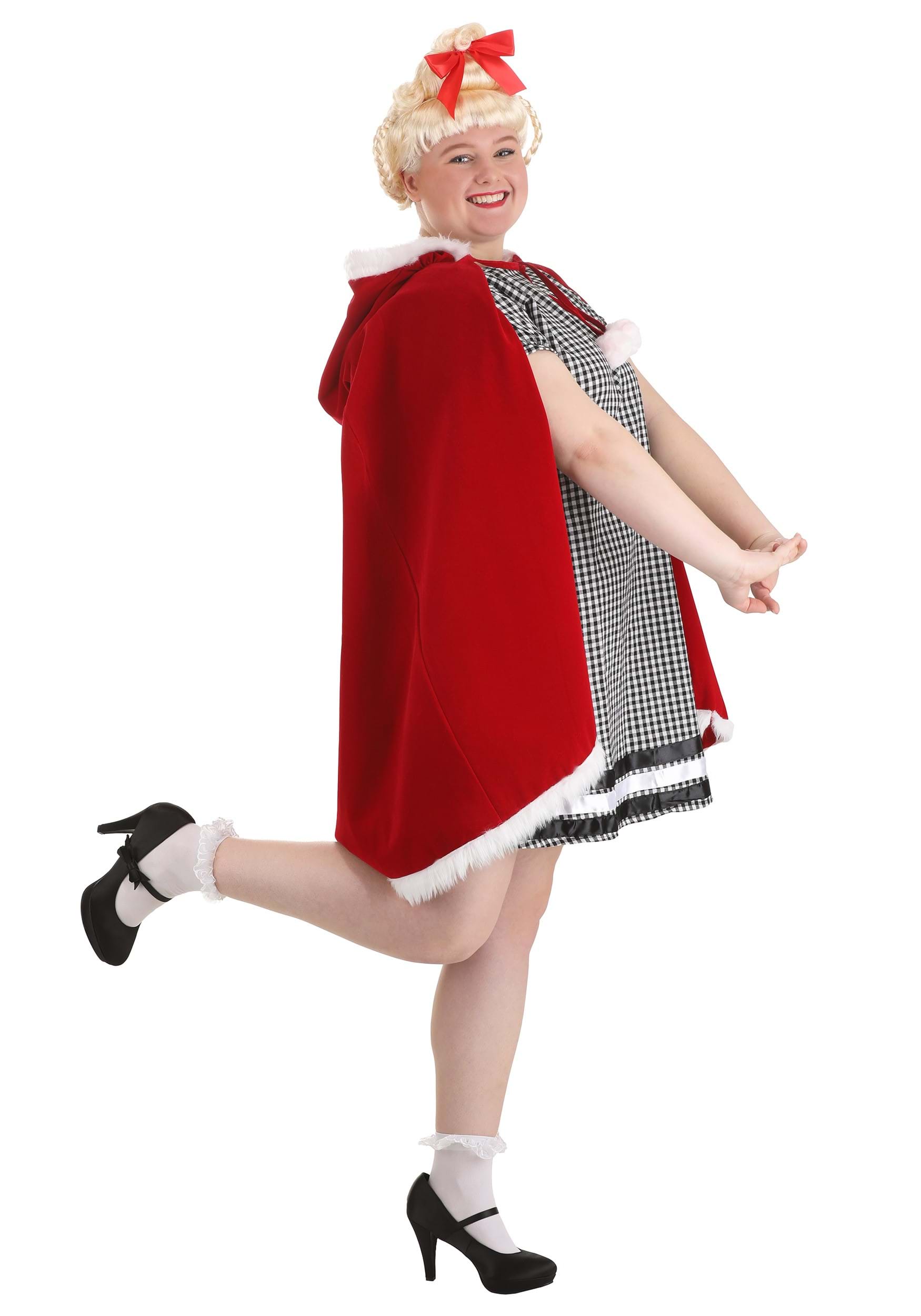 Plus Size Dr. Seuss Cindy Lou Who Costume for Women