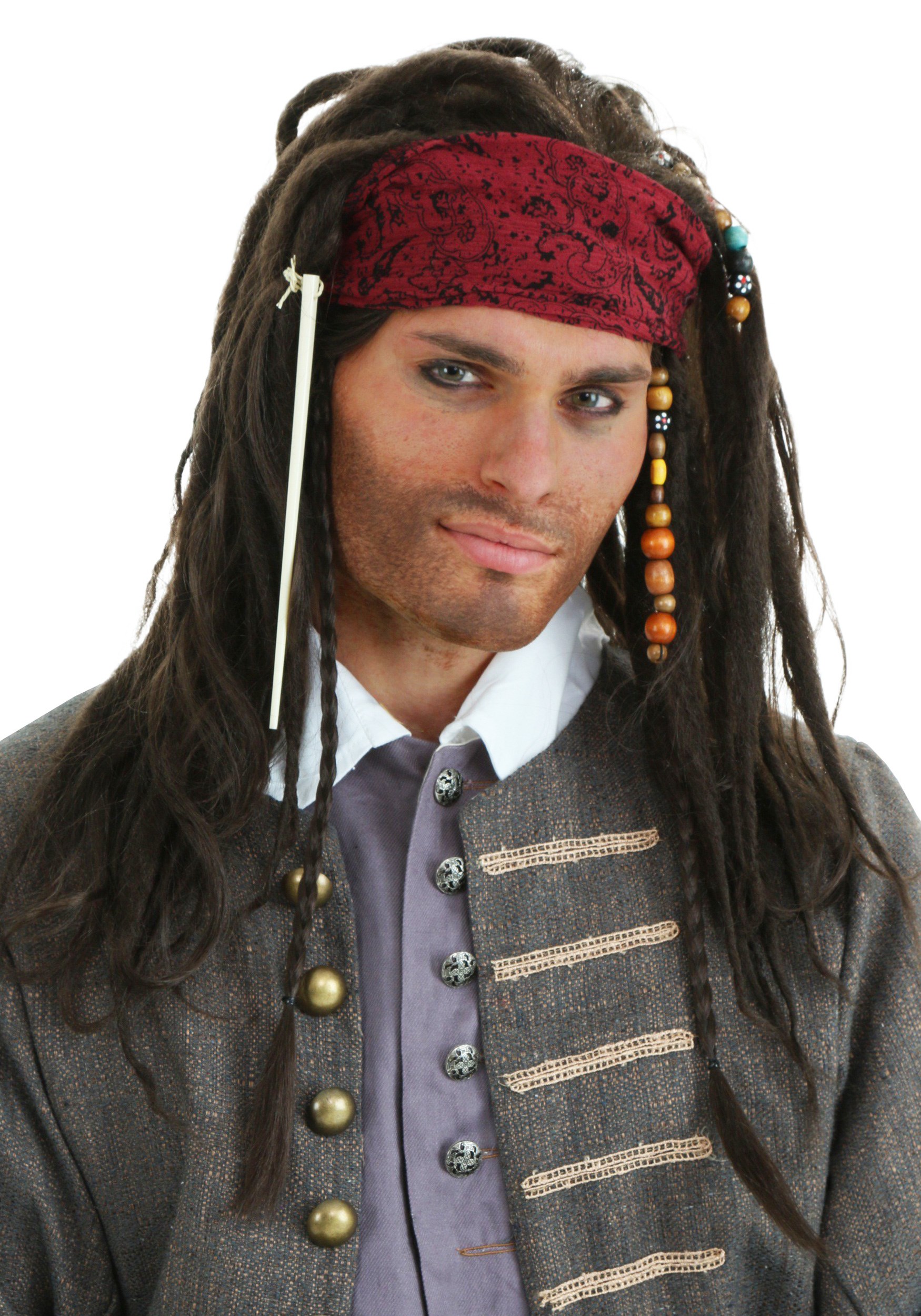 Authentic Mens Pirate Wig
