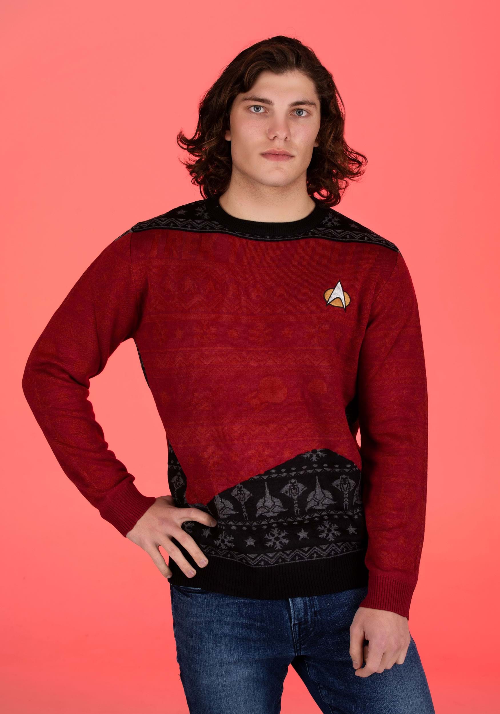 Star Trek "Trek the Halls" Christmas Sweater for Adults