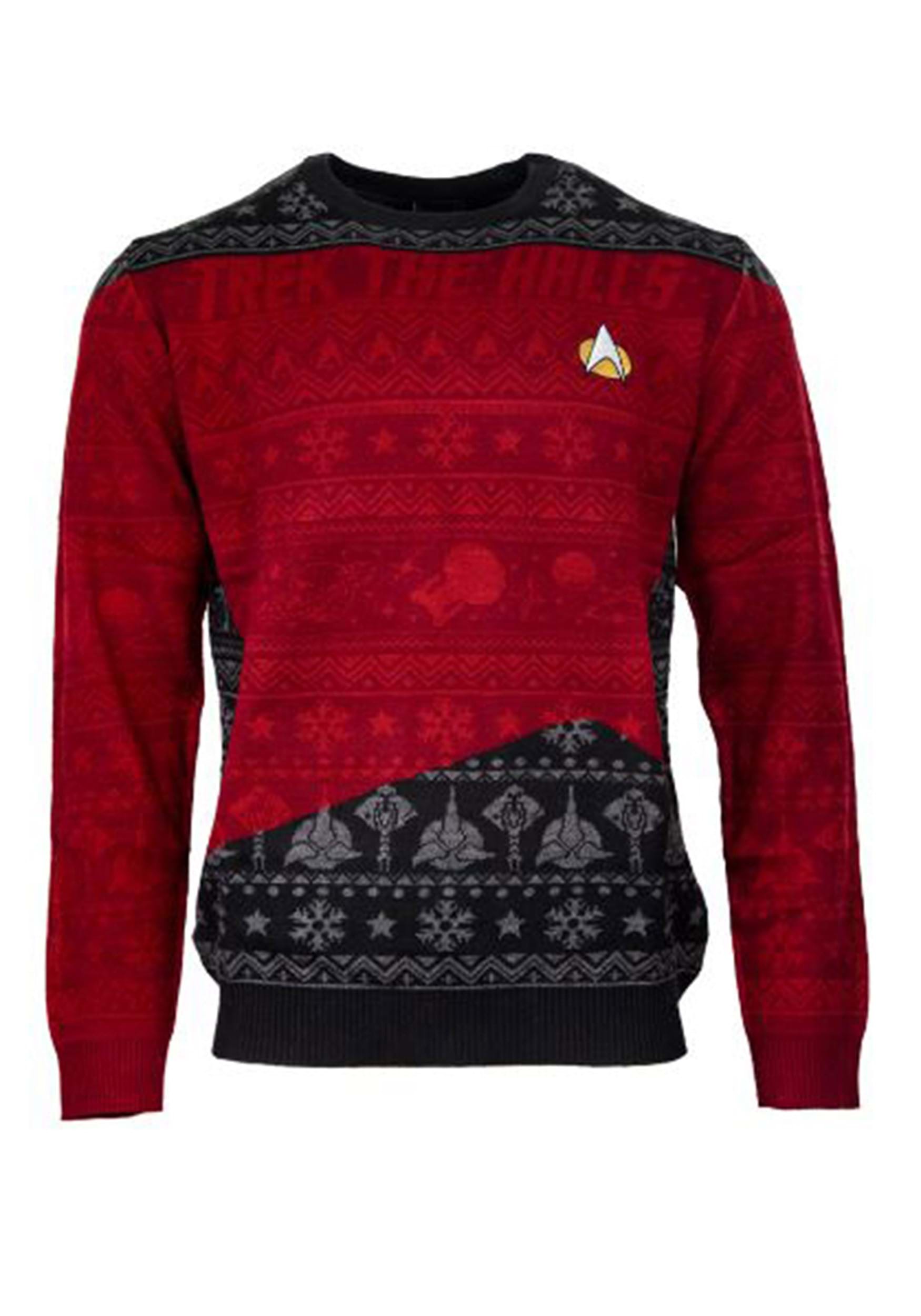 Star Trek "Trek the Halls" Christmas Sweater for Adults