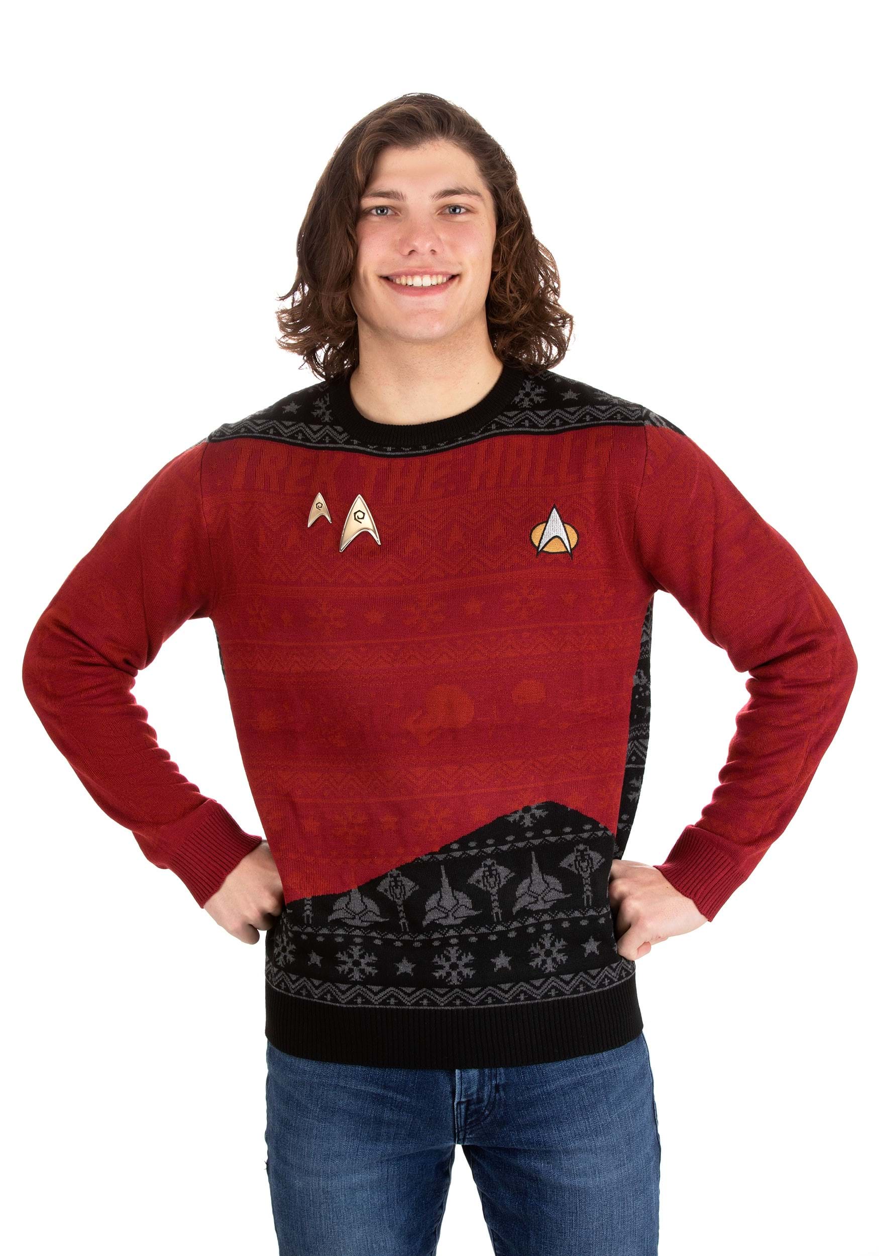Star Trek "Trek the Halls" Christmas Sweater for Adults