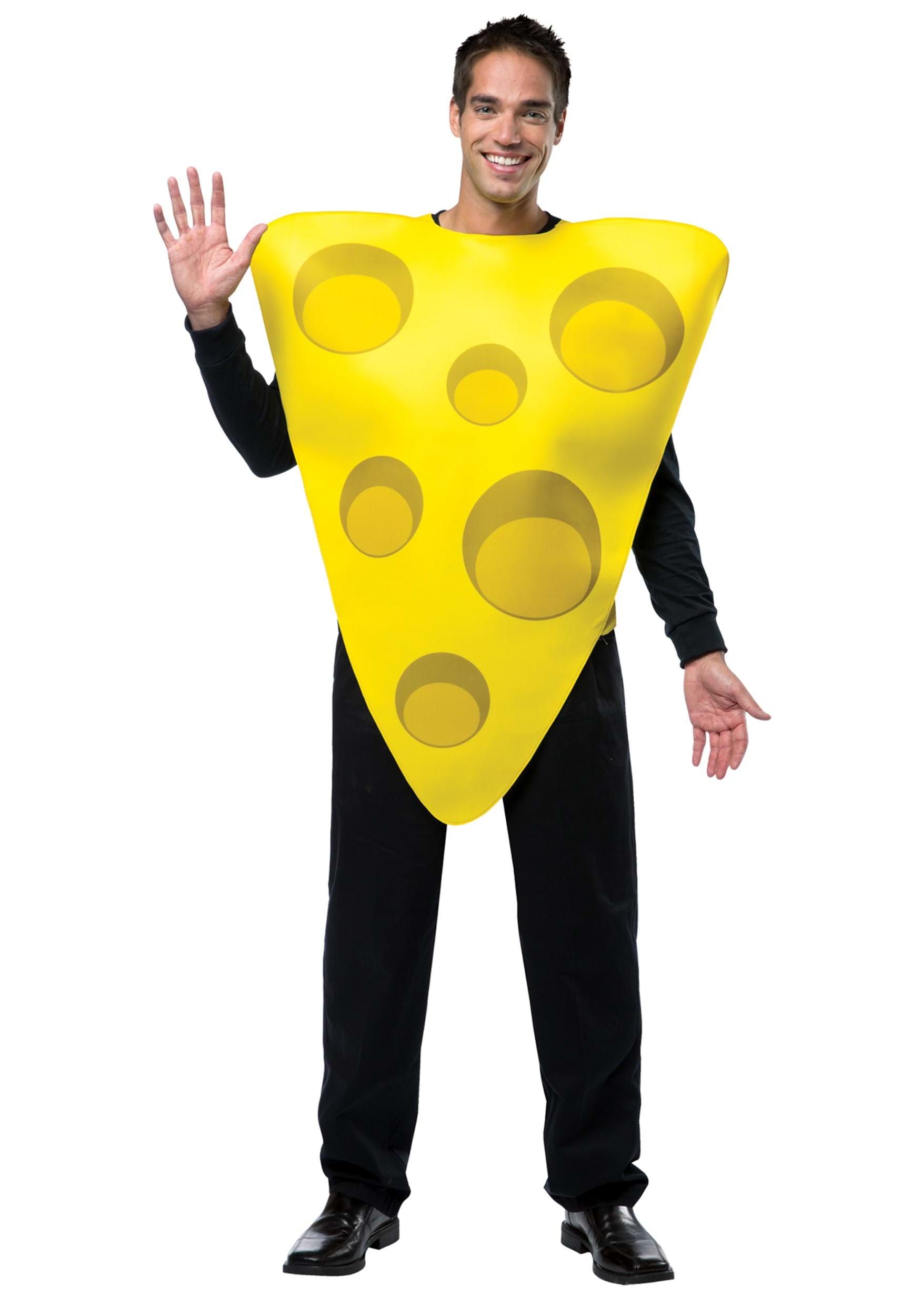 Yellow Cheese Slice Costume for Adults