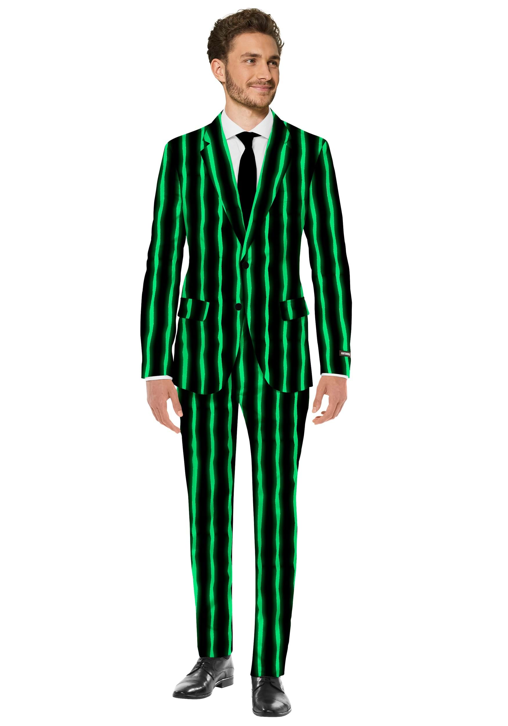 Suitmeister Glow in the Dark Oversized Pinstripe