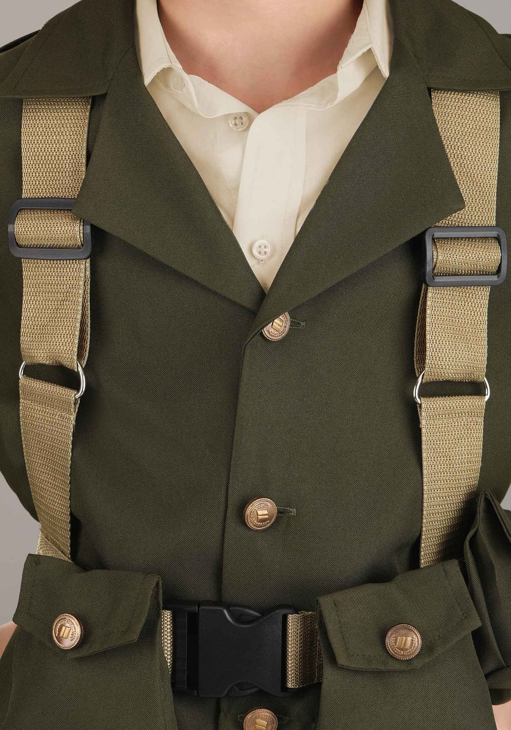 Men's Plus Size Deluxe WW2 Soldier Costume