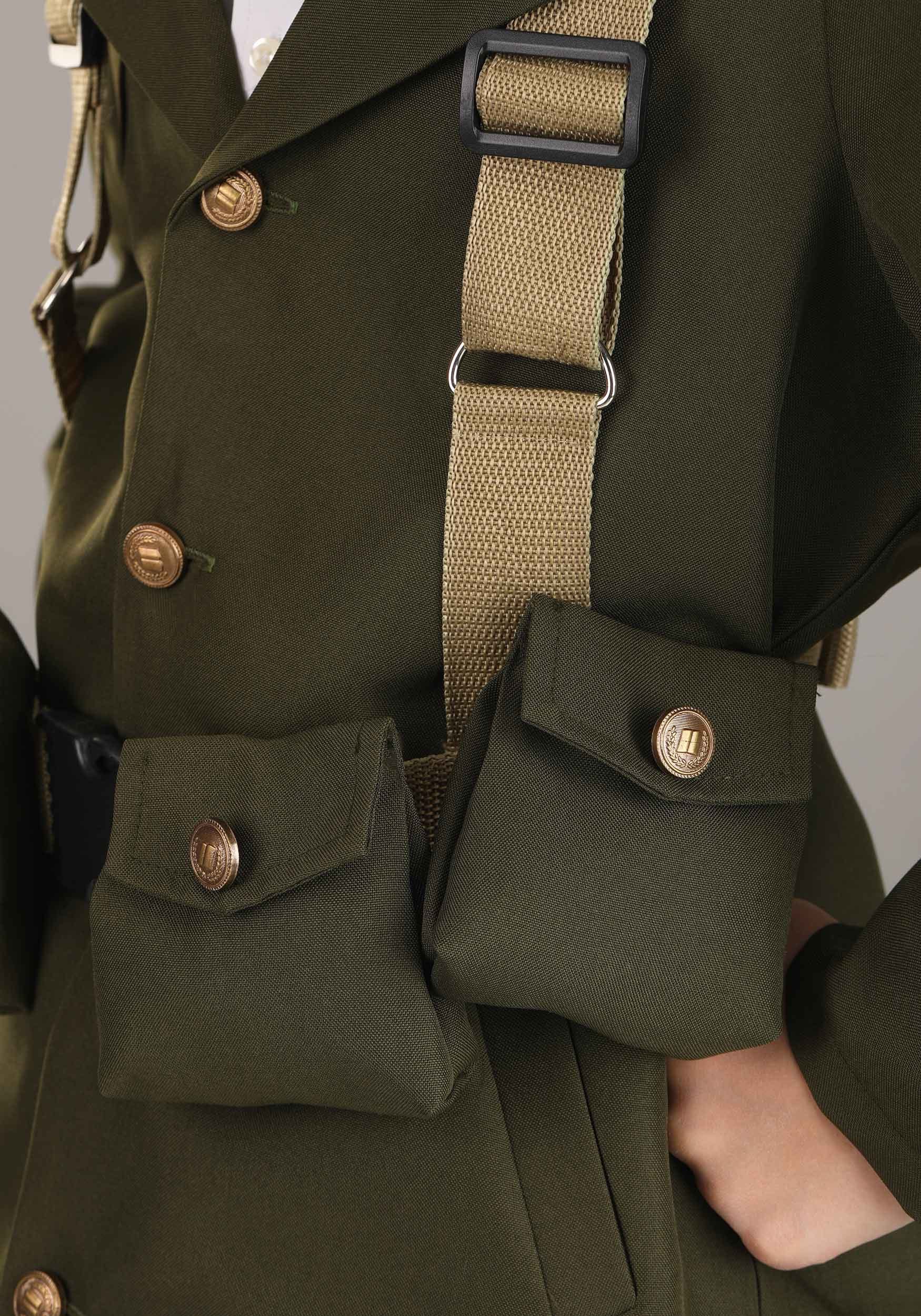 Men's Plus Size Deluxe WW2 Soldier Costume