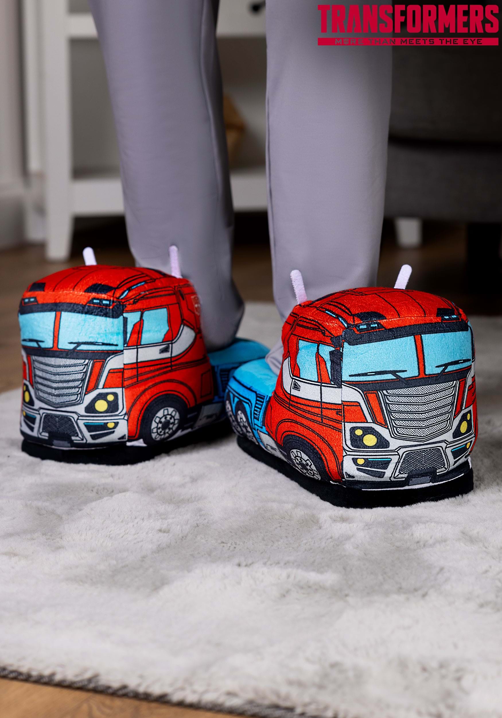 Transformers Optimus Prime Semi Truck Slippers for Adults