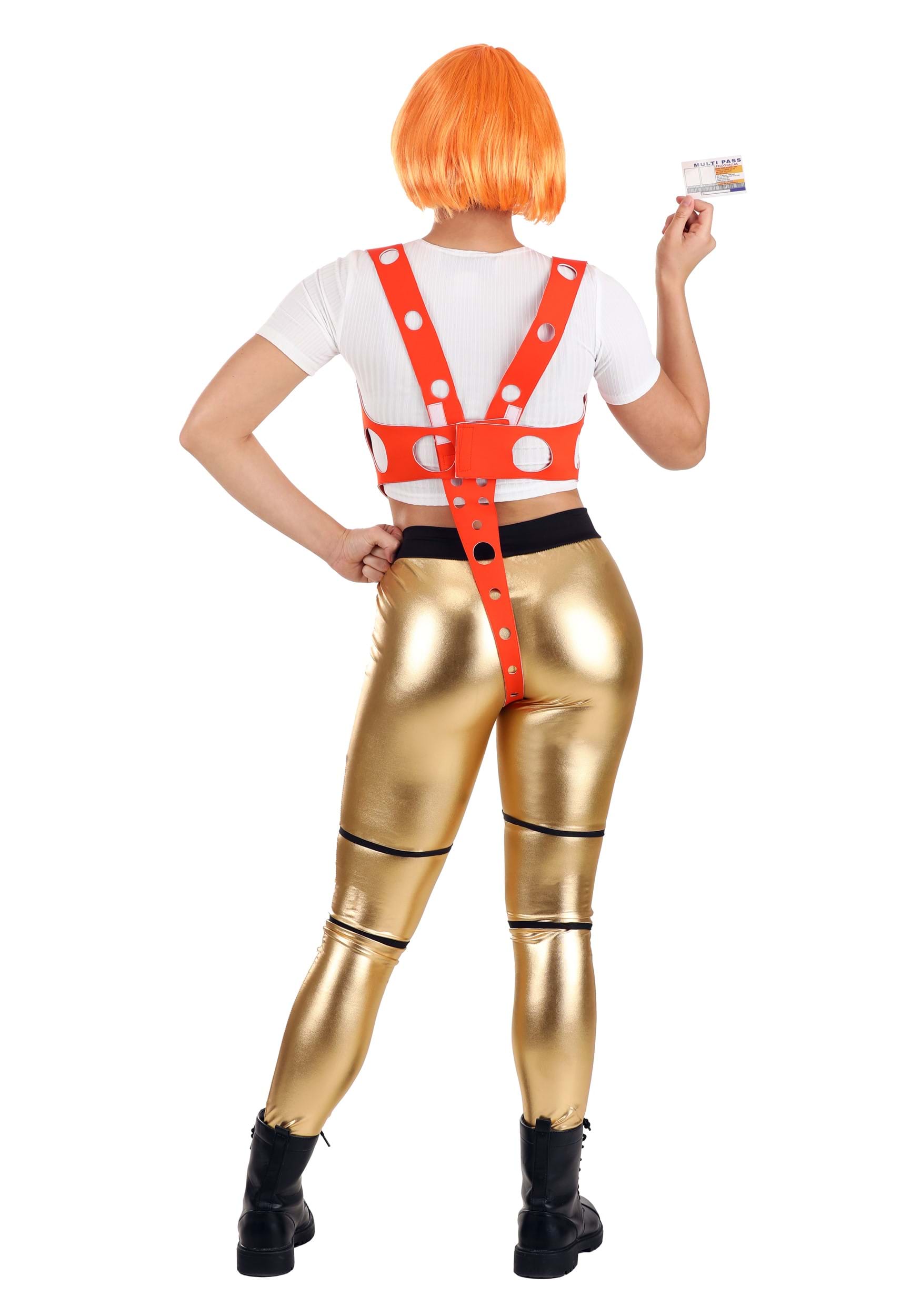 5th Element Leeloo Orange Harness Costume for Women