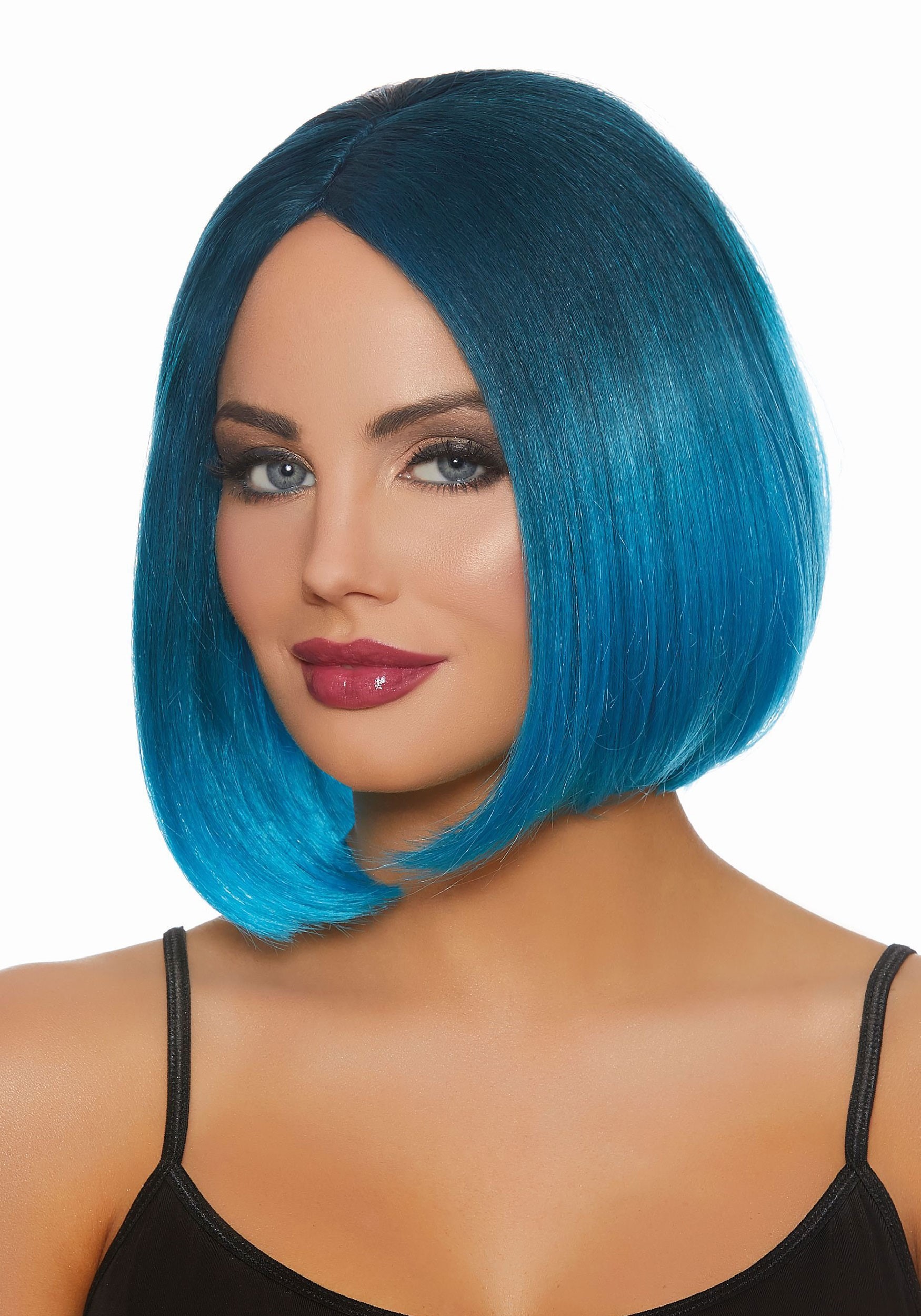Women's Blue Ombre Costume Wig 1 Women's Blue Ombre Costume Wig