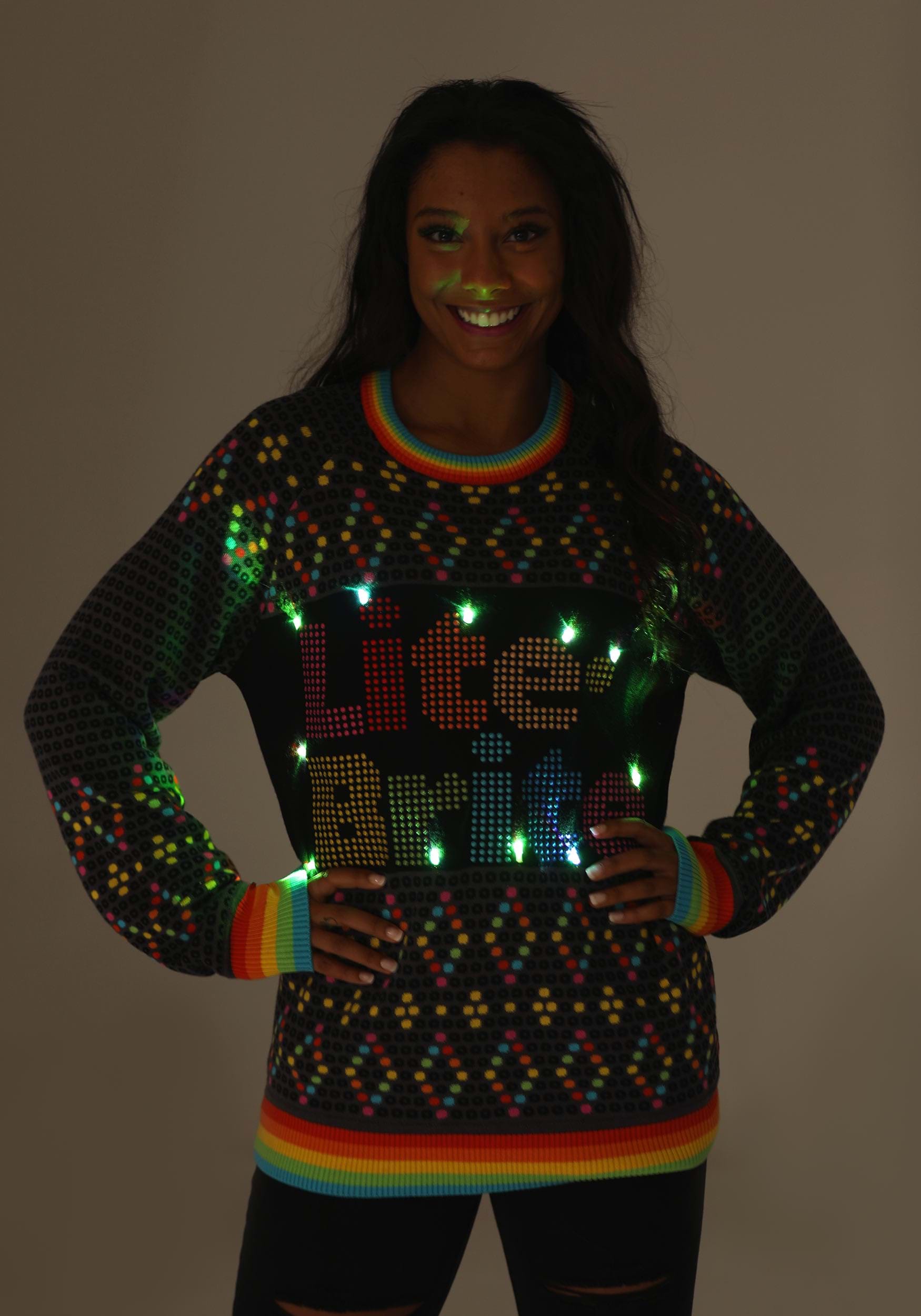 Hasbro Lite Brite Christmas Sweater for Adults 2 Hasbro Lite Brite Christmas Sweater for Adults