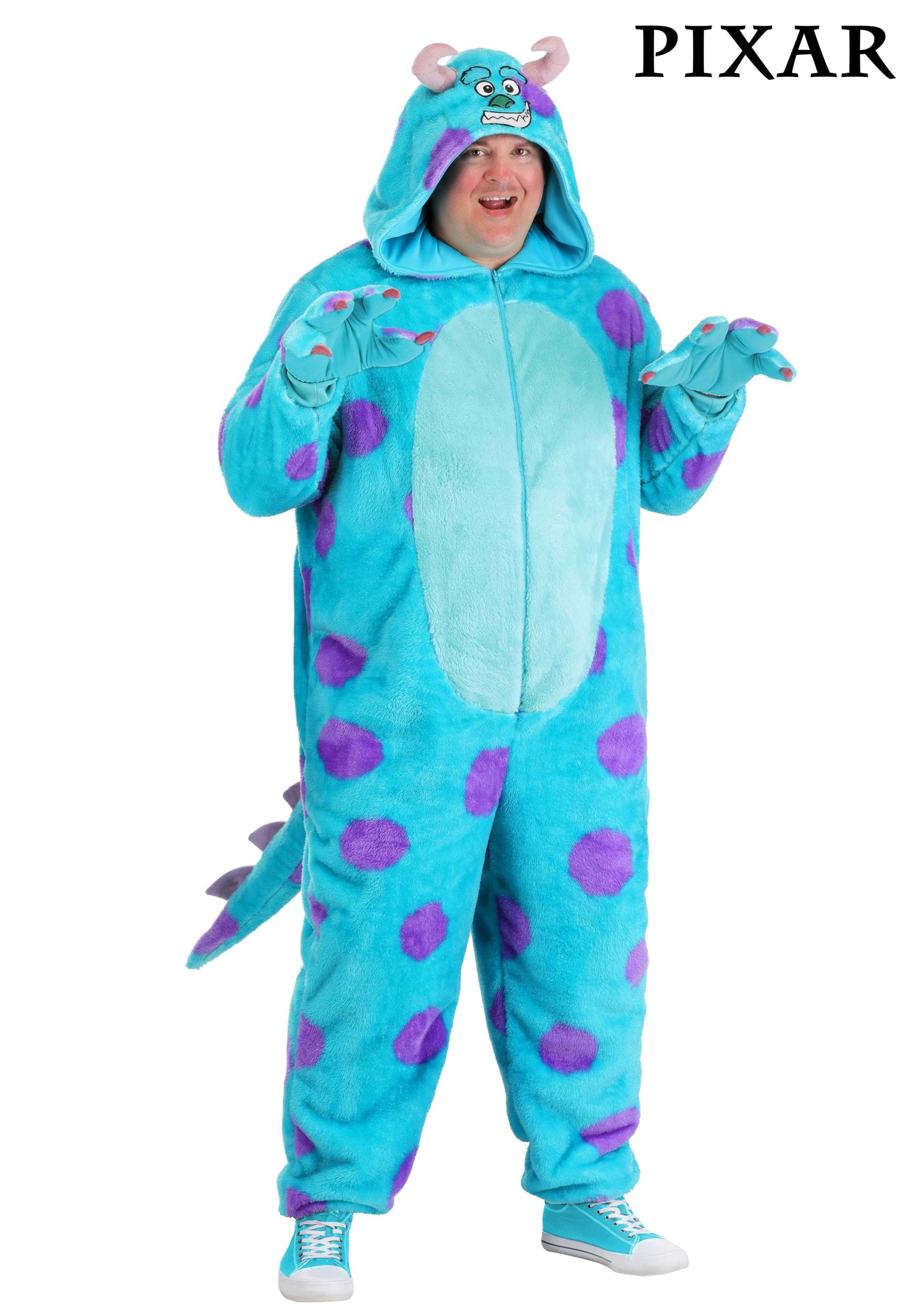 Adult Plus Size Pixar Sulley Costume Onesie