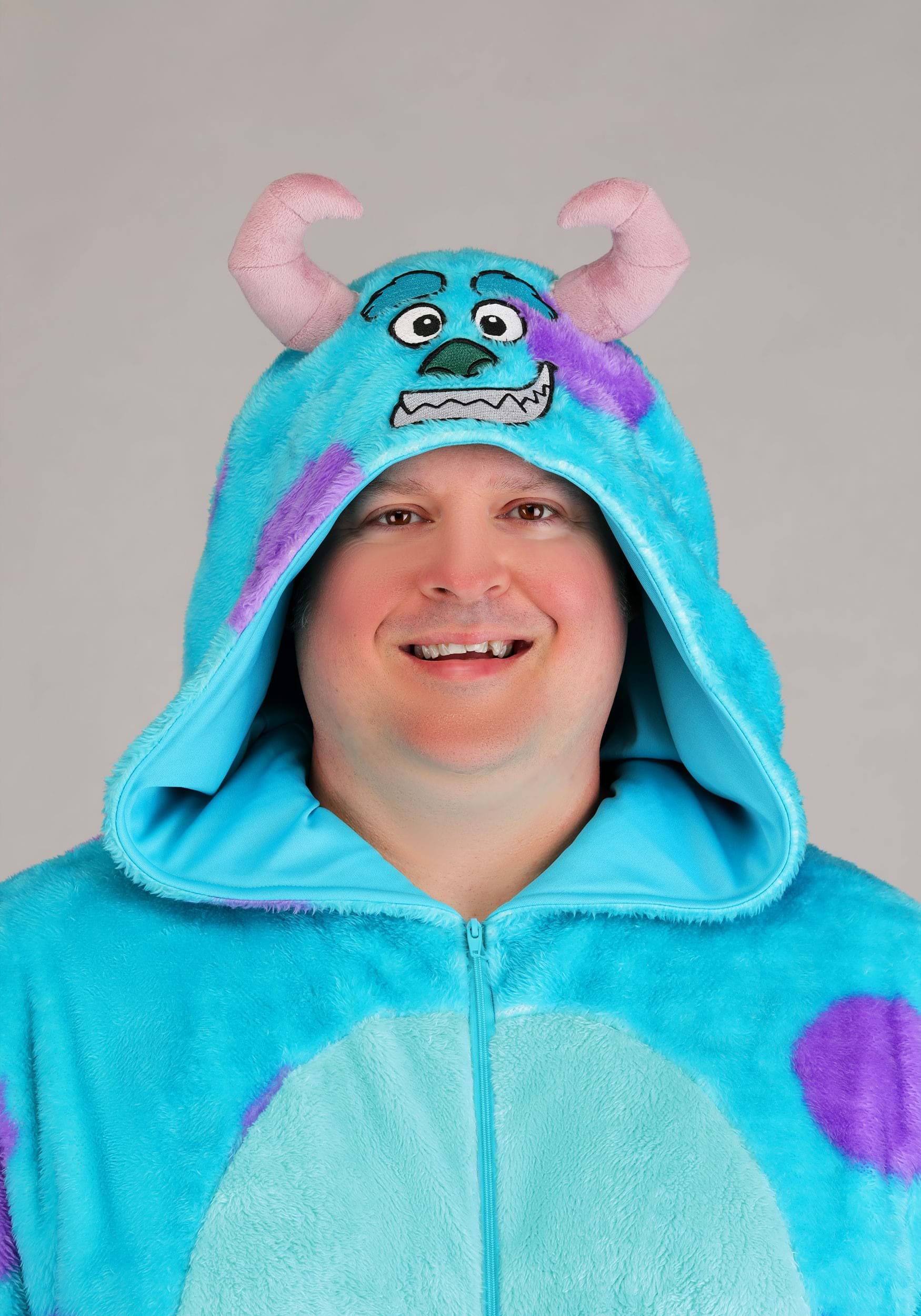 Adult Plus Size Pixar Sulley Costume Onesie