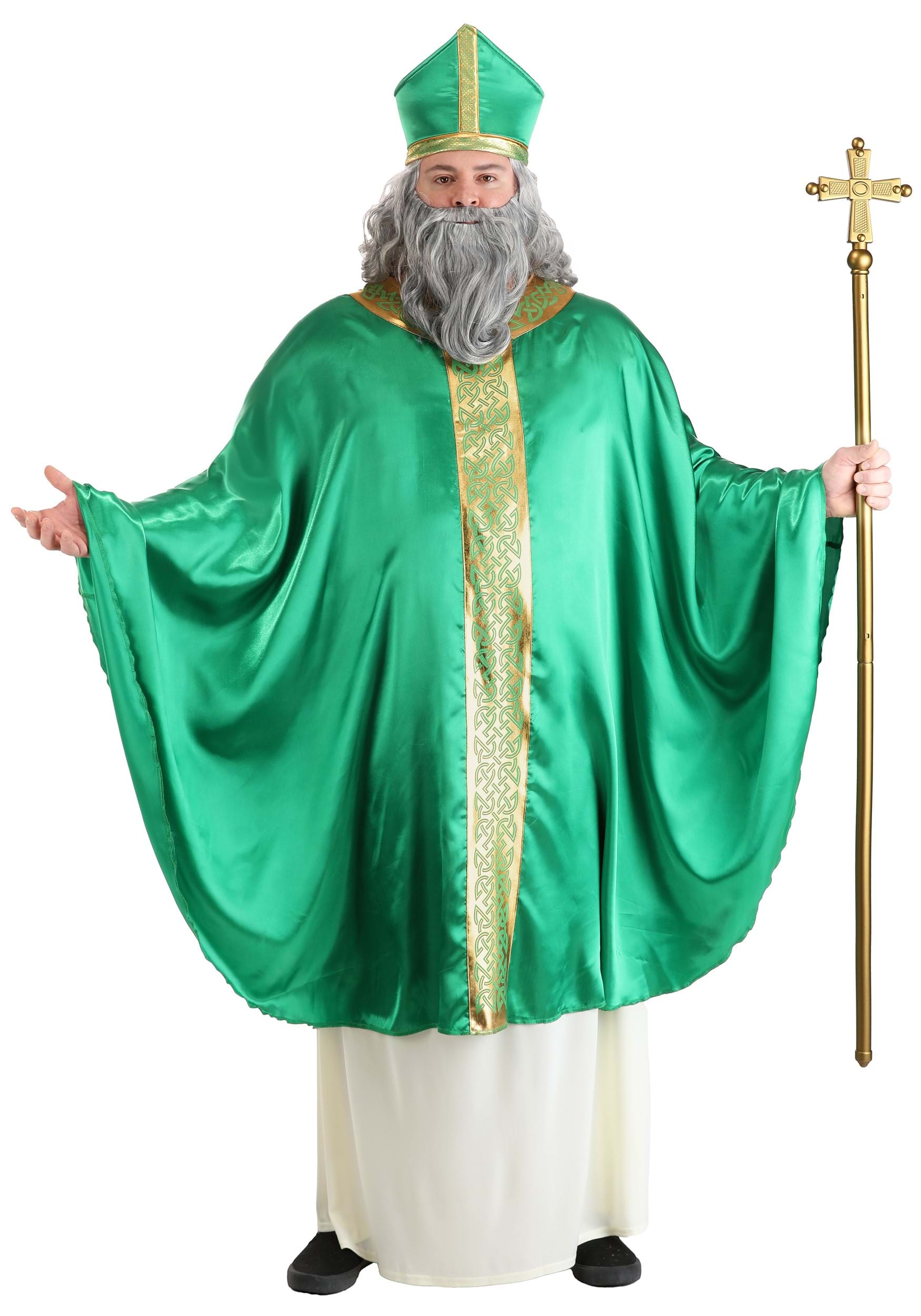 Men's Plus Size Saint Patrick Costume