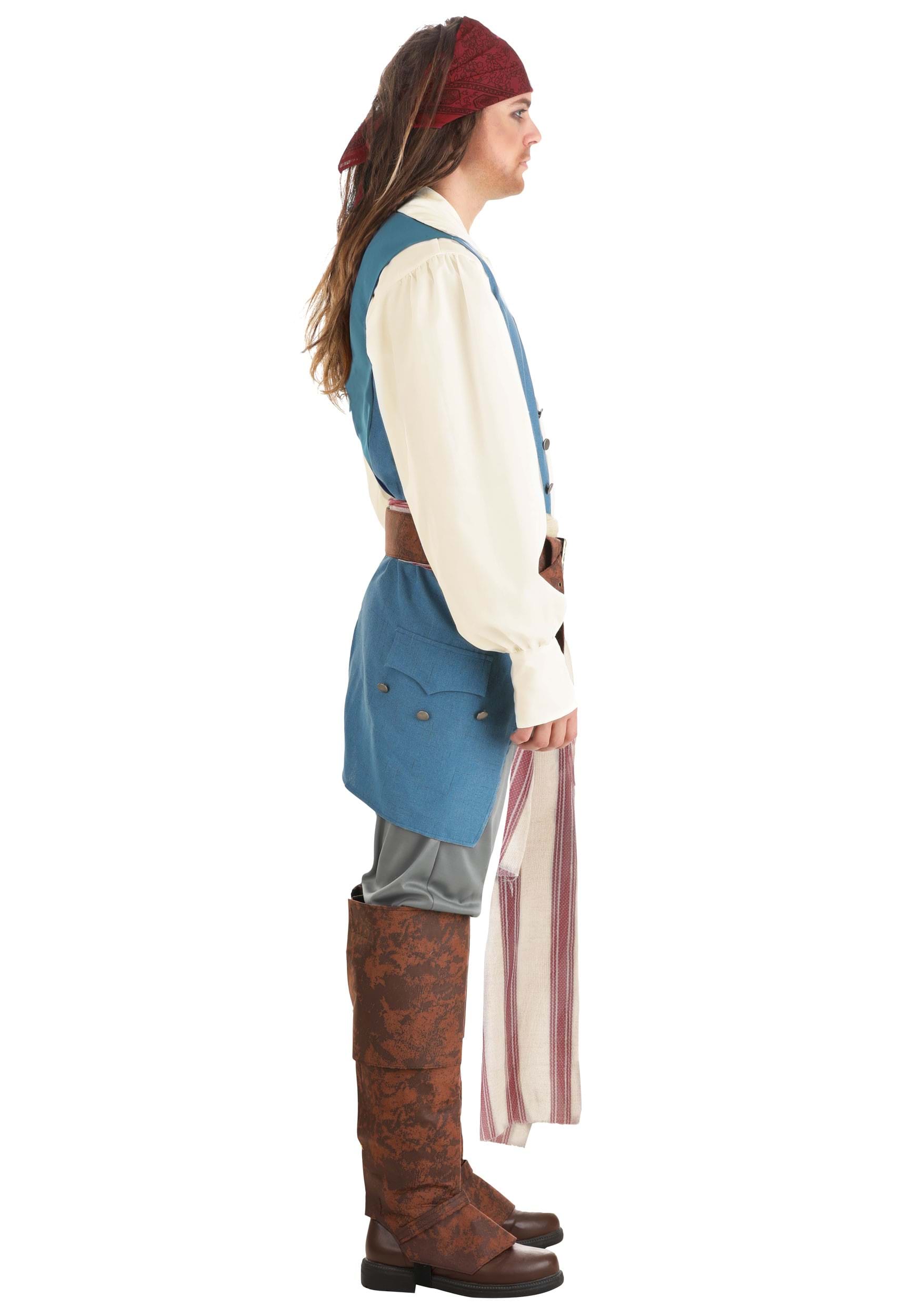 Captain Jack Sparrow Costume for Men from Disney's Pirates of the Caribbean