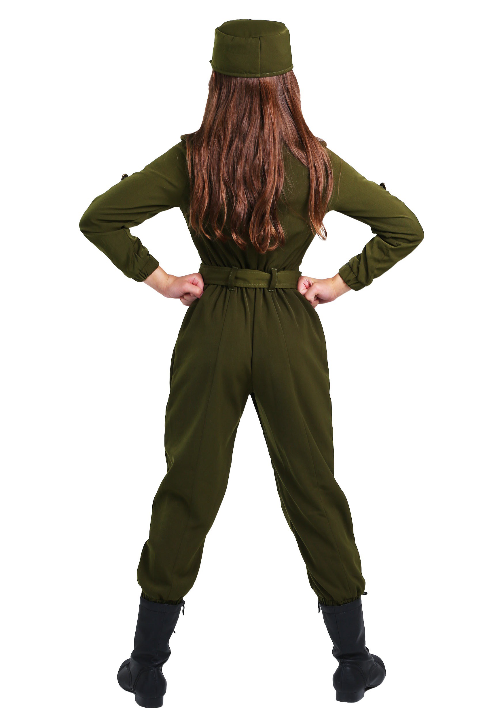 Army Flightsuit Costume for Girls 3 Army Flightsuit Costume for Girls