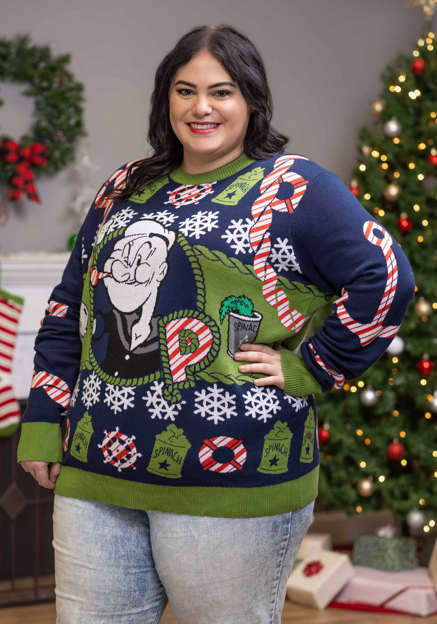 Popeye Ugly Christmas Sweater for Adults 1 Popeye Ugly Christmas Sweater for Adults