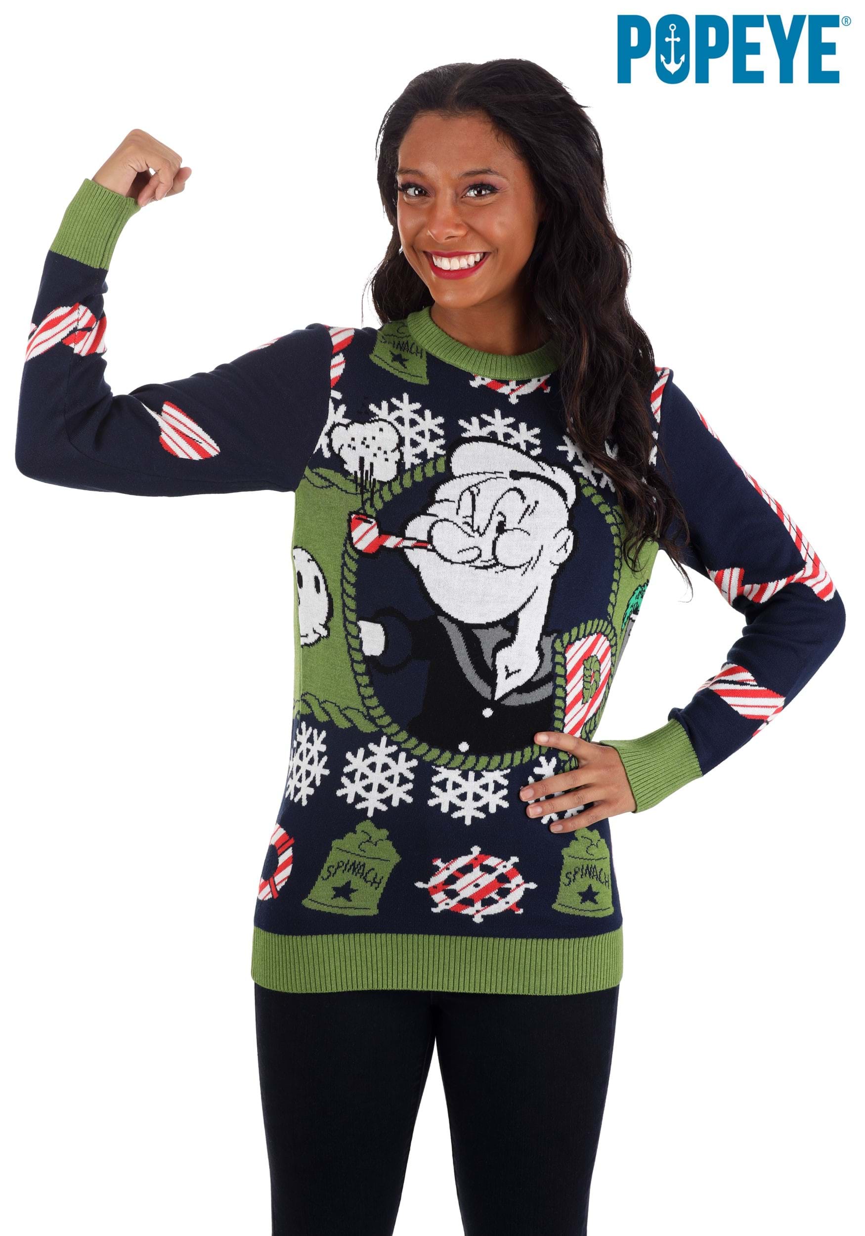 Popeye Ugly Christmas Sweater for Adults 4 Popeye Ugly Christmas Sweater for Adults