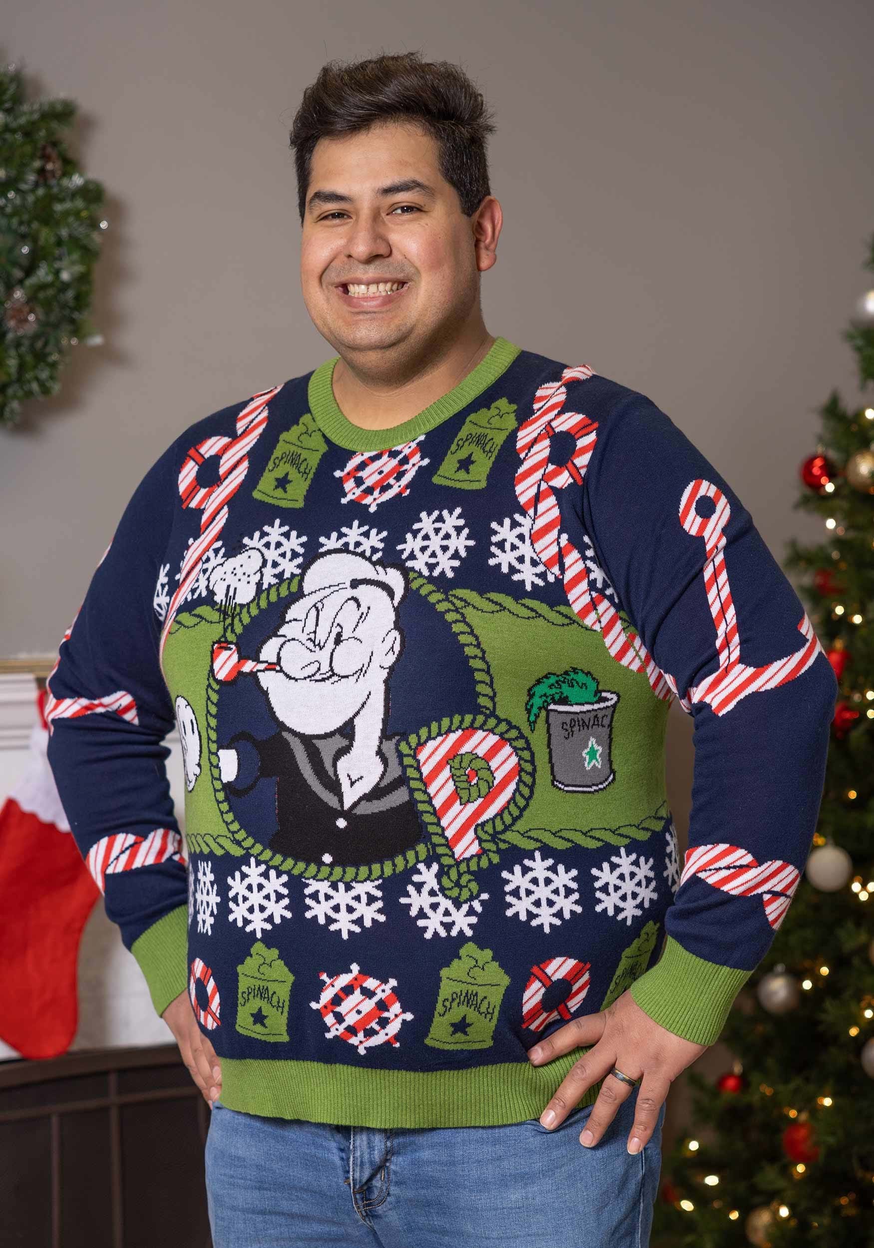 Popeye Ugly Christmas Sweater for Adults 5 Popeye Ugly Christmas Sweater for Adults
