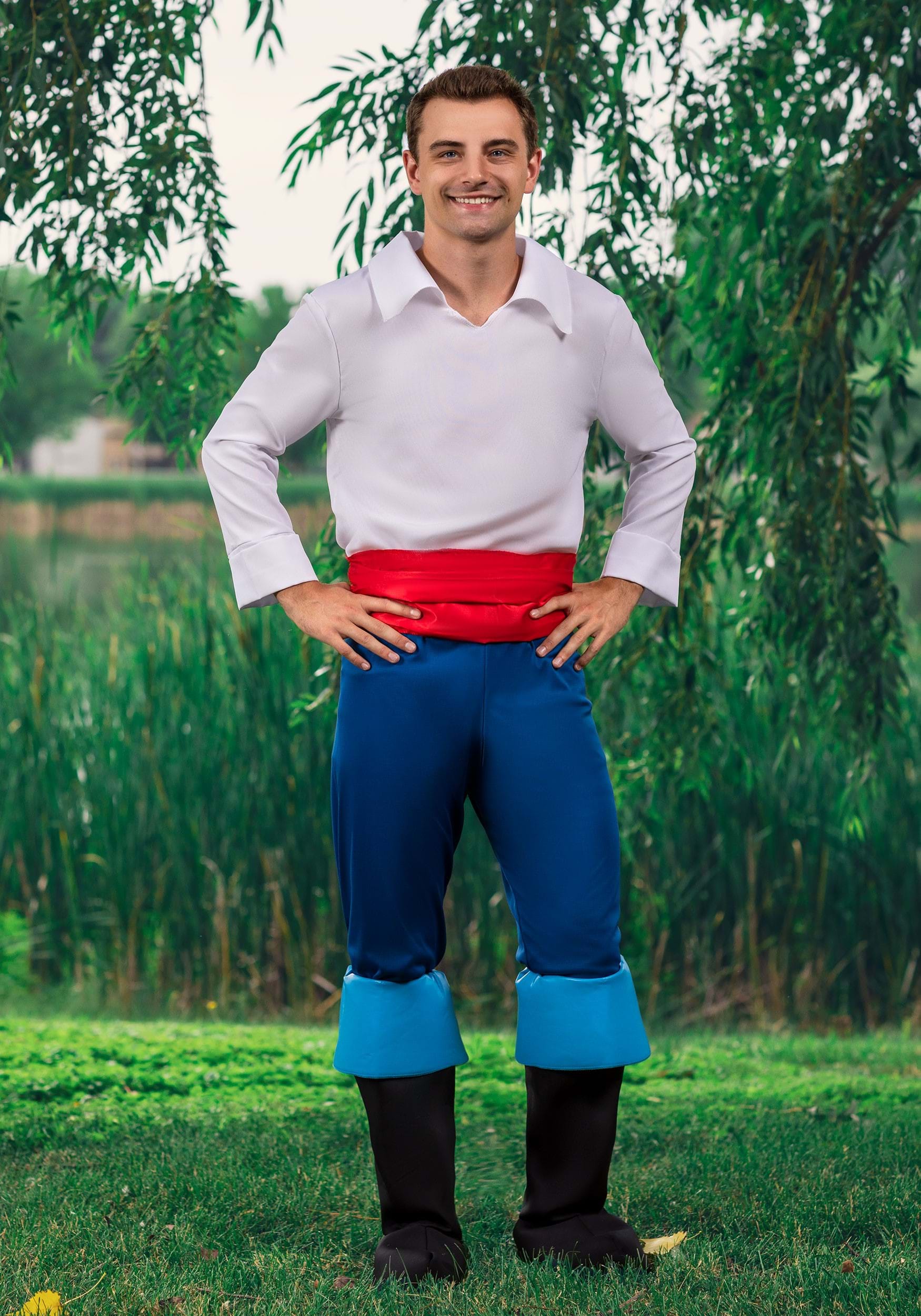 Plus Size Deluxe Little Mermaid Prince Eric Costume for Men