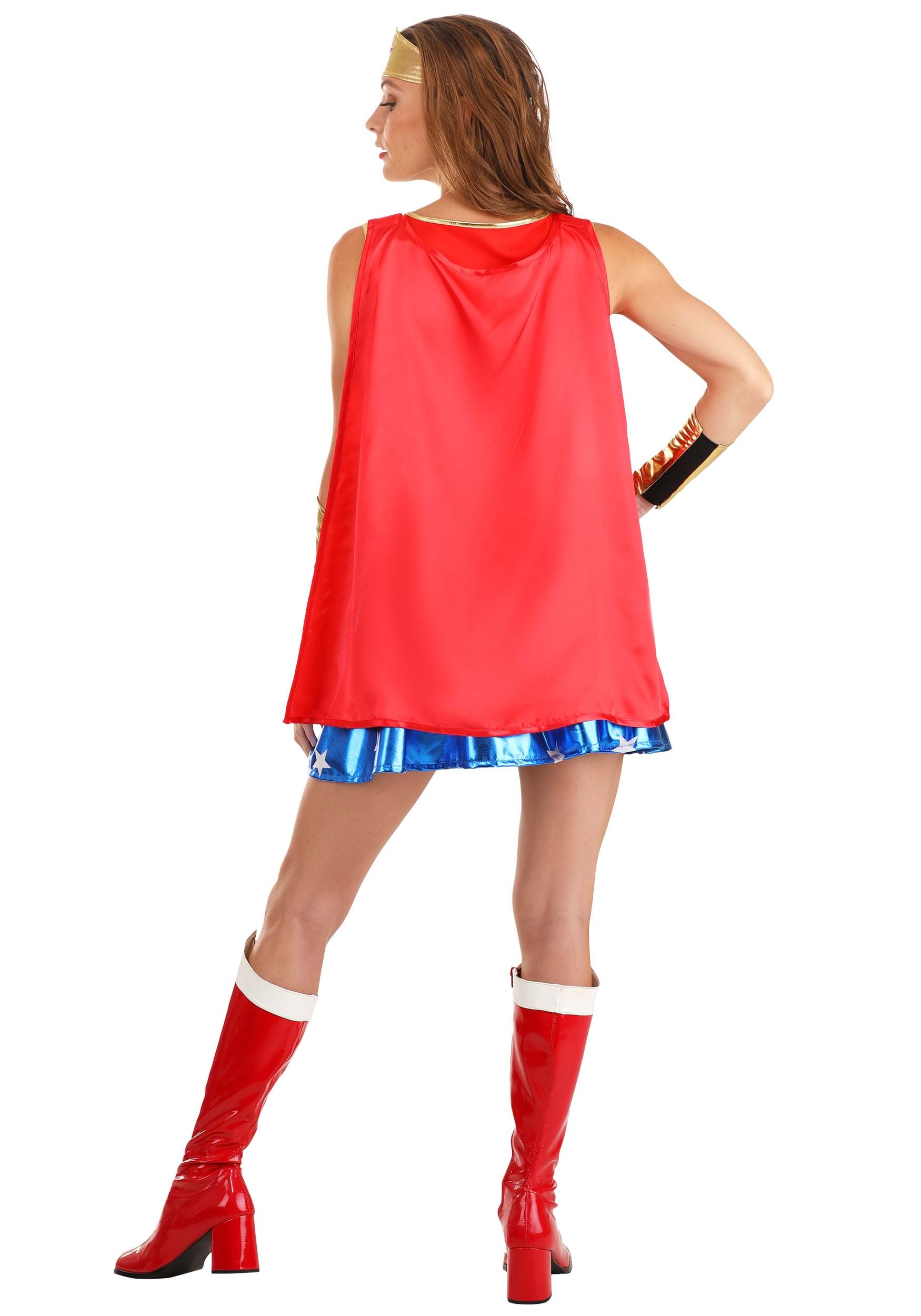 Caped Wonder Woman Costume for Adults