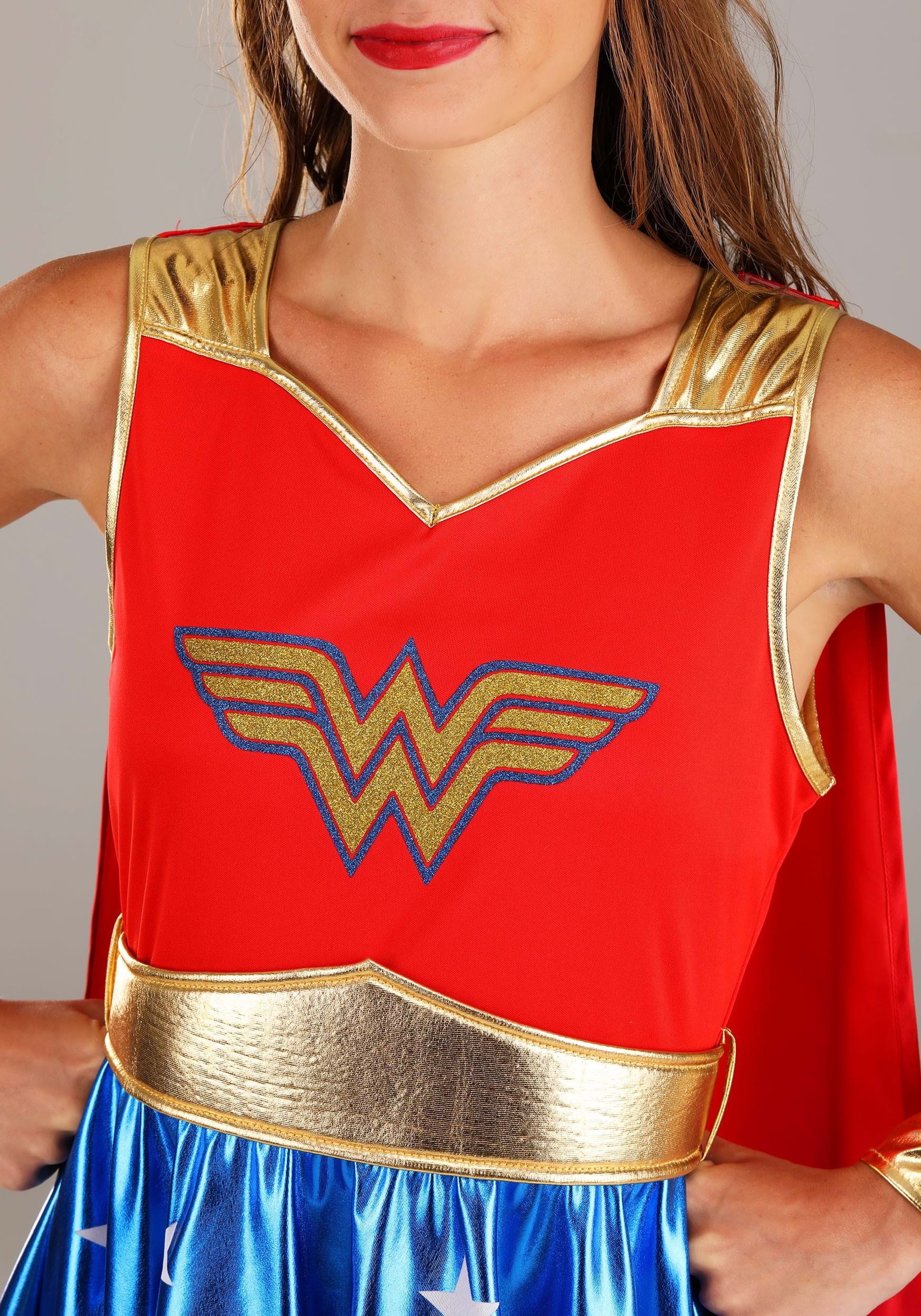 Caped Wonder Woman Costume for Adults