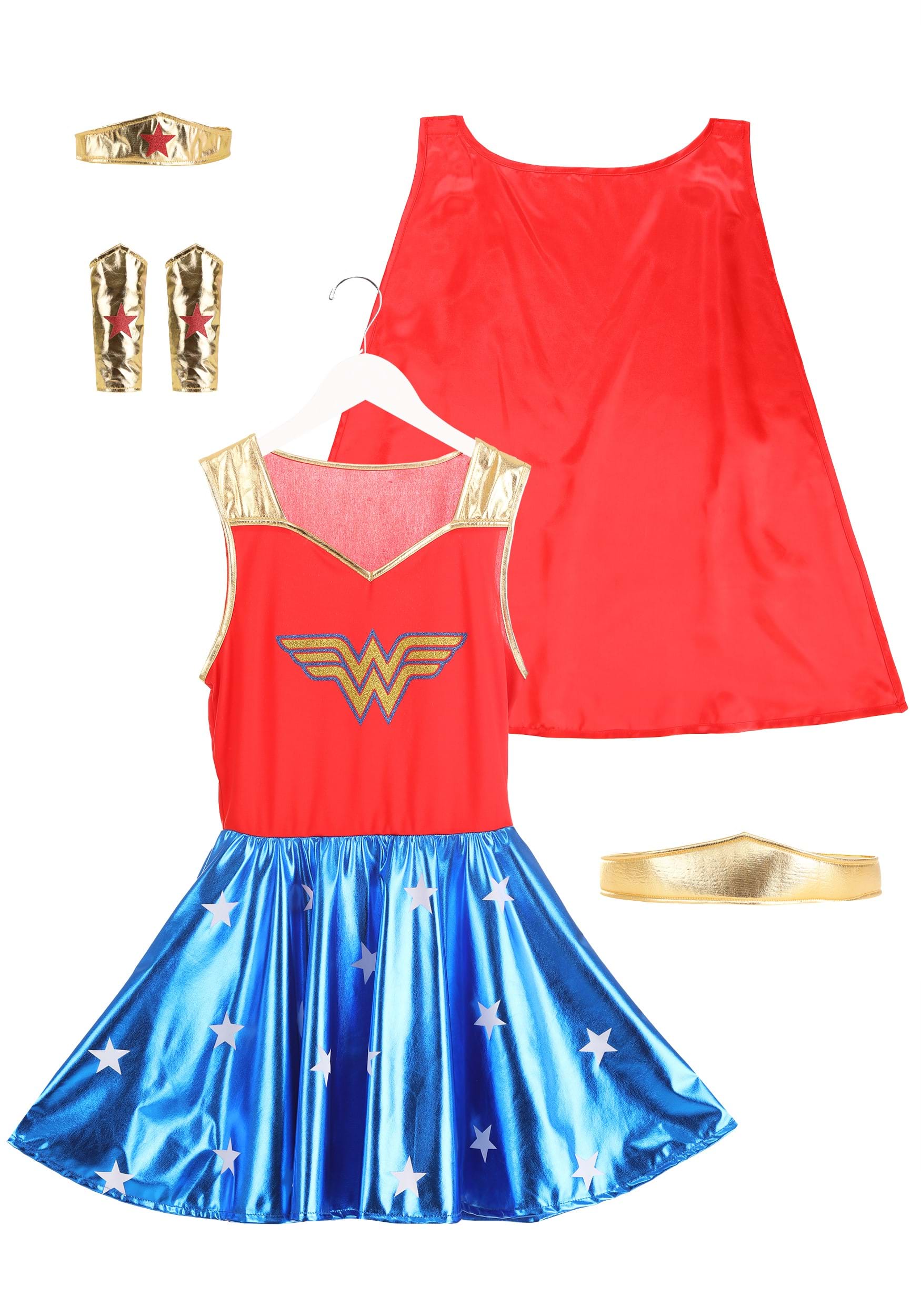 Caped Wonder Woman Costume for Adults