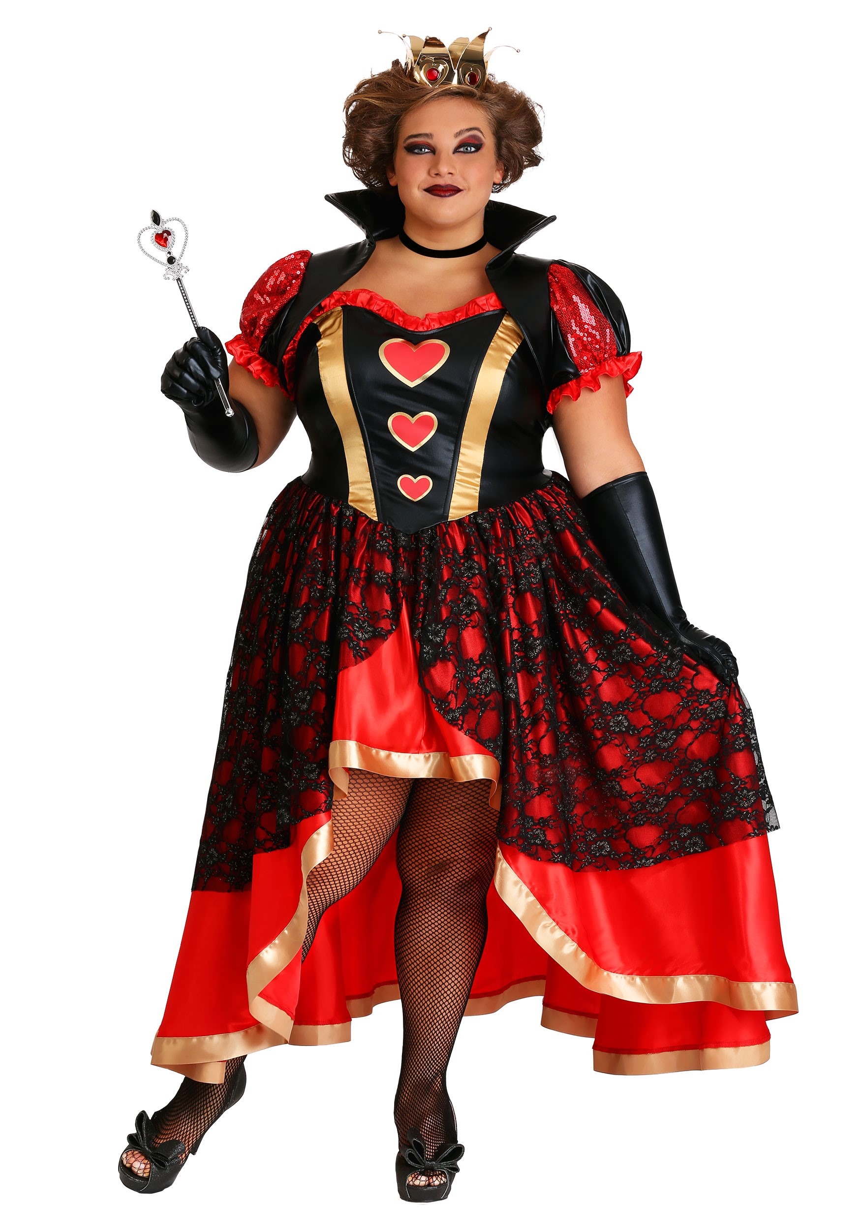 Plus Size Women's Dark Queen of Hearts Costume
