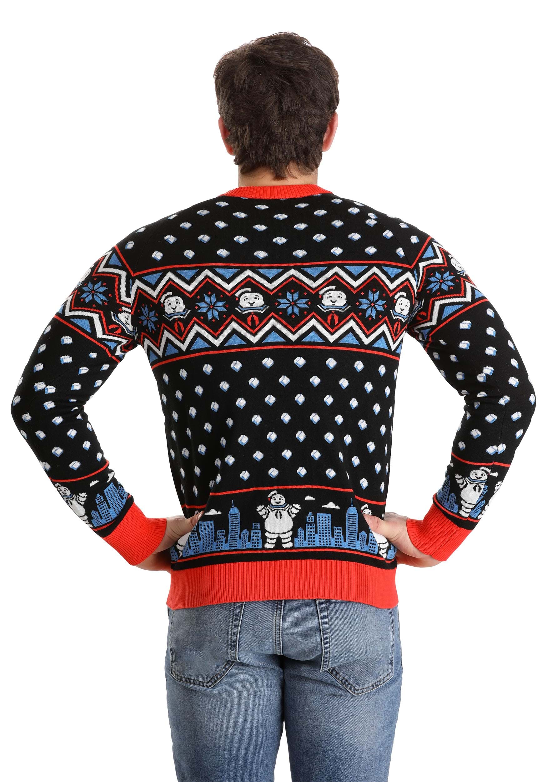 Ghostbusters Stay Puft Marshmallow Man Sweater for Adults