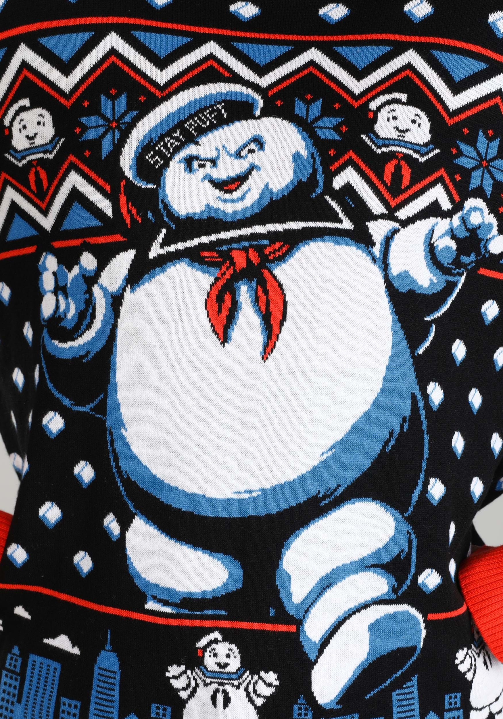 Ghostbusters Stay Puft Marshmallow Man Sweater for Adults