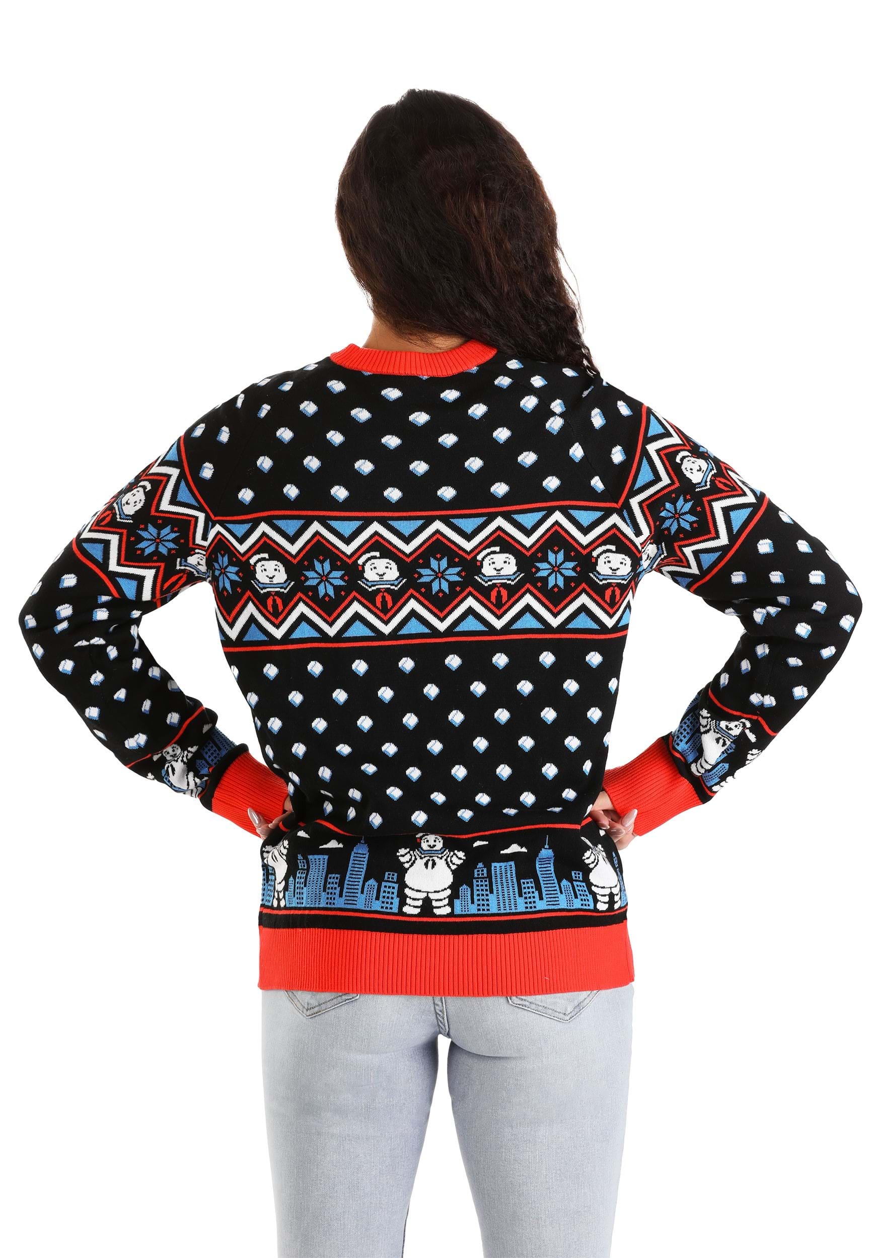 Ghostbusters Stay Puft Marshmallow Man Sweater for Adults