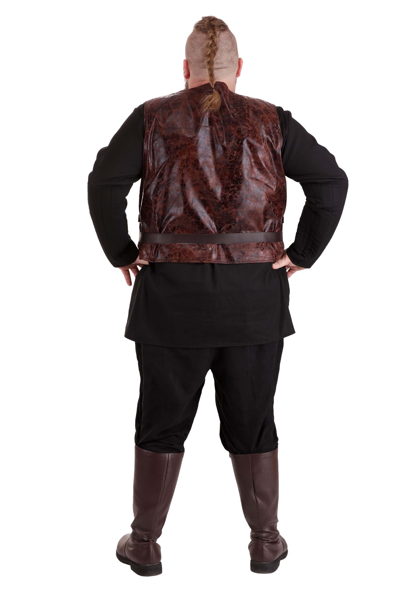 Adult Plus Size Vikings Bjorn Ironside Men's Costume