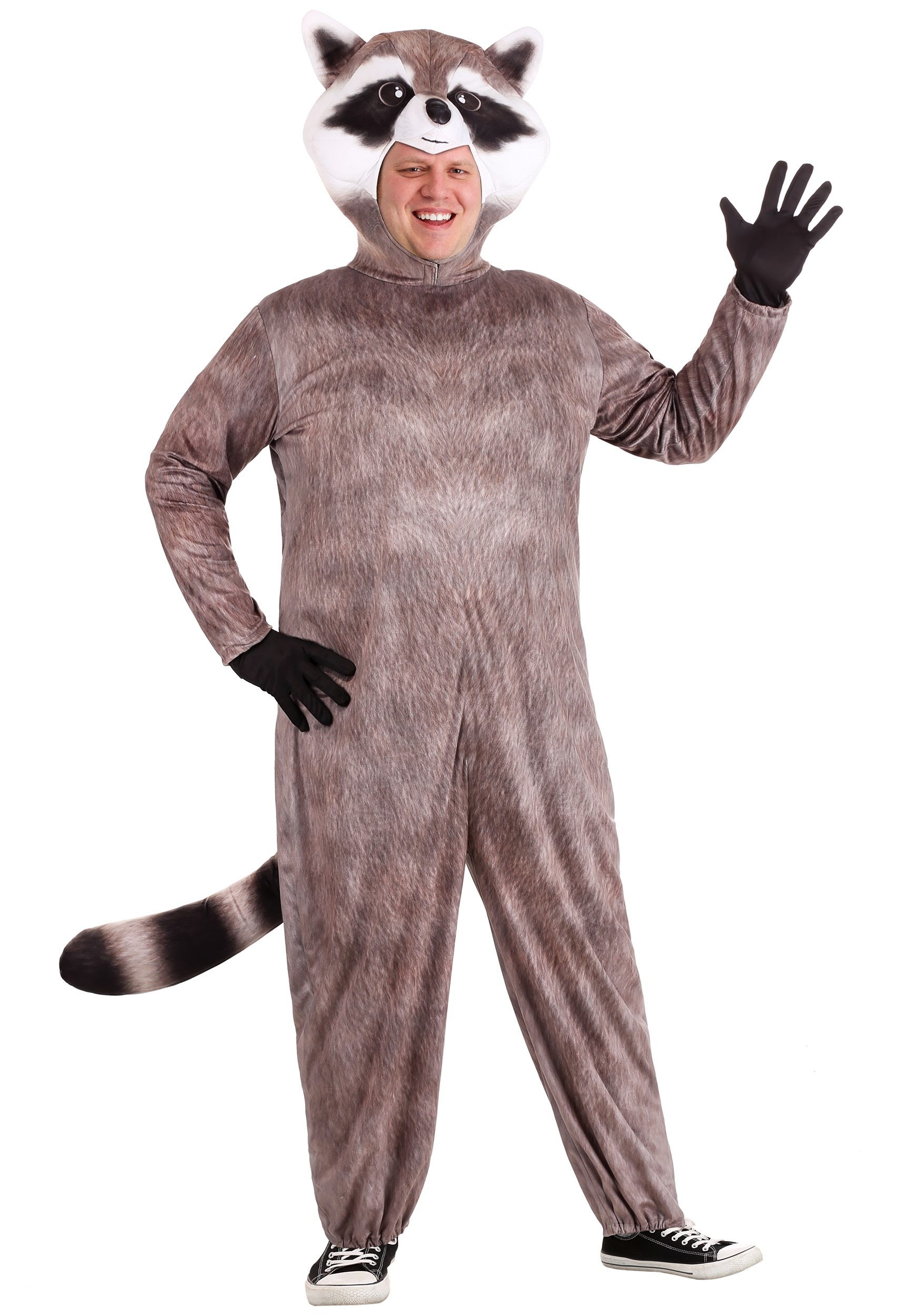 Realistic Plus Size Raccoon Costume