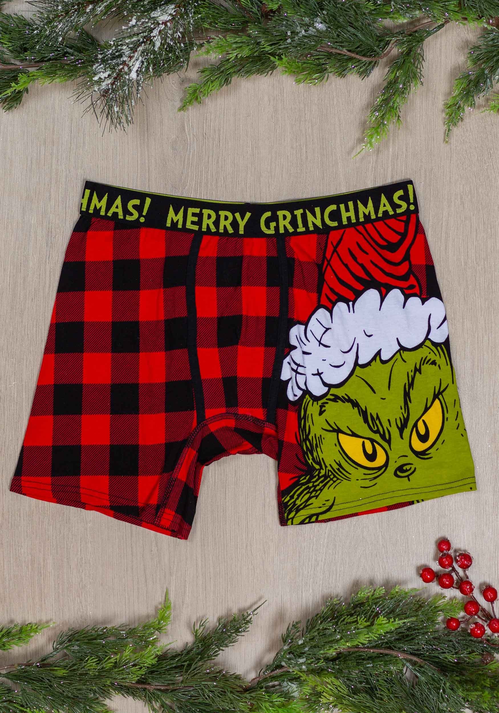 Santa Grinch Buffalo Boxer Brief