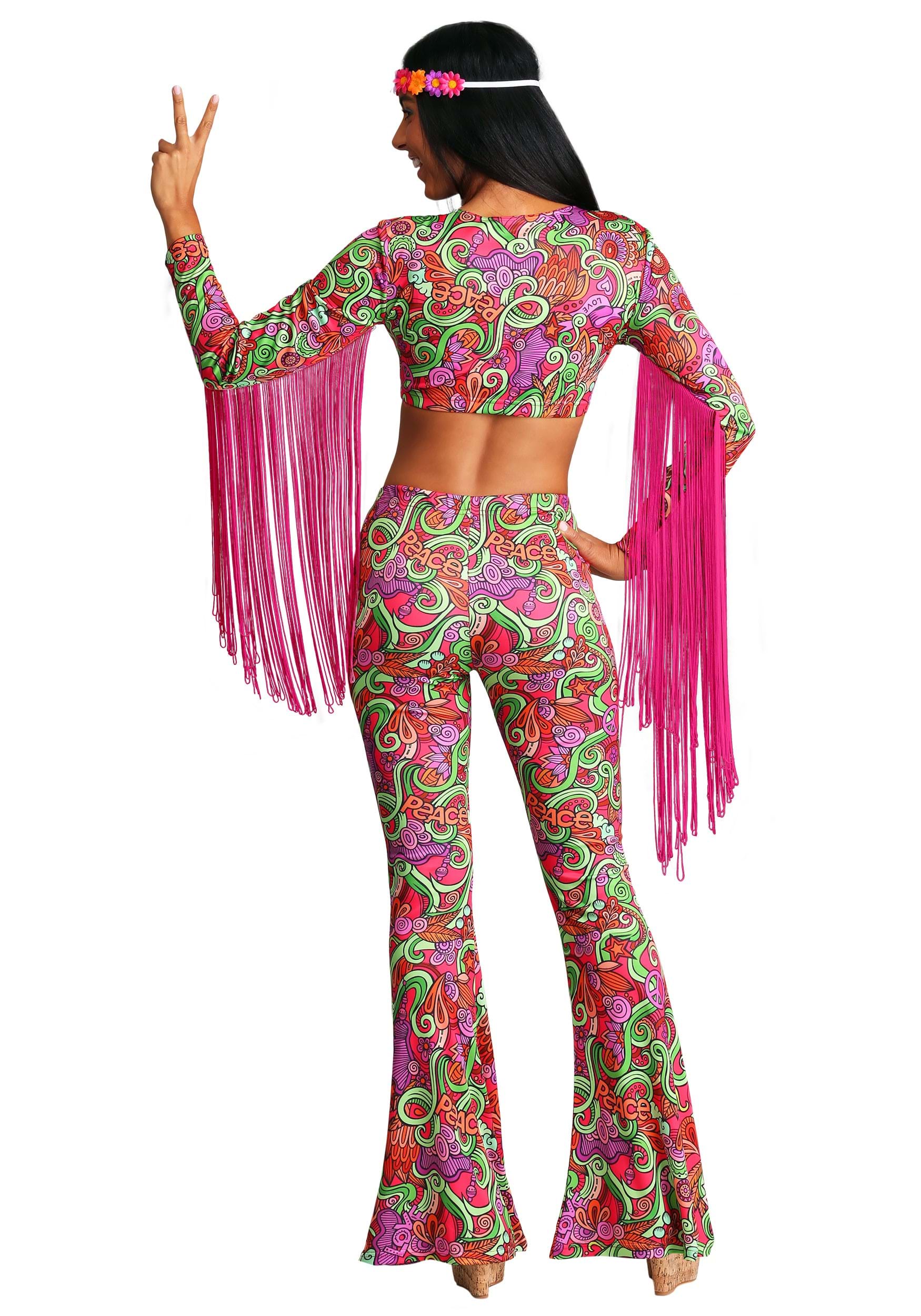 World Women's Peace Hippie Costume 2 World Women's Peace Hippie Costume