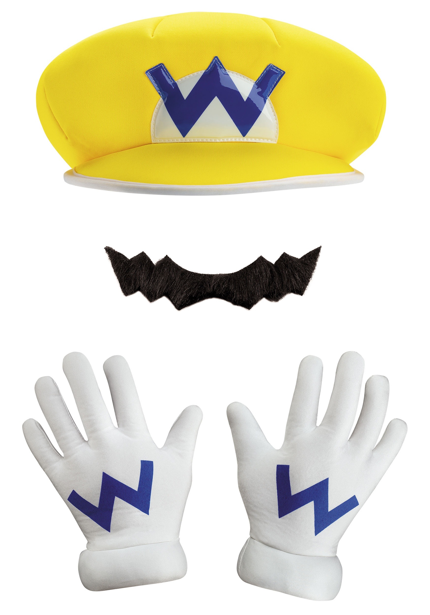 Super Mario Bros. Wario Costume Accessory Kit for Adults 2 Super Mario Bros. Wario Costume Accessory Kit for Adults